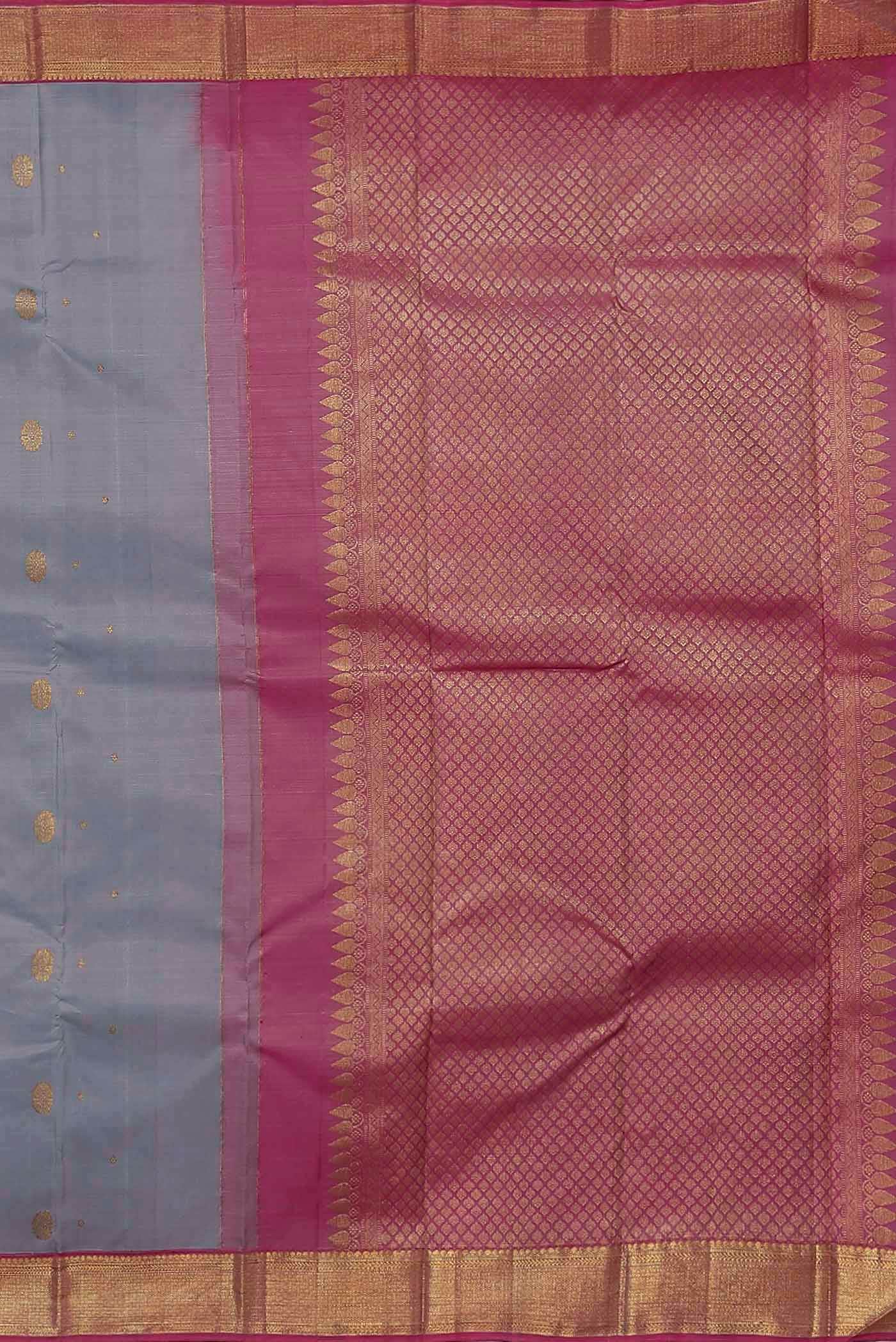 Blue Kanchipuram Silk Saree
