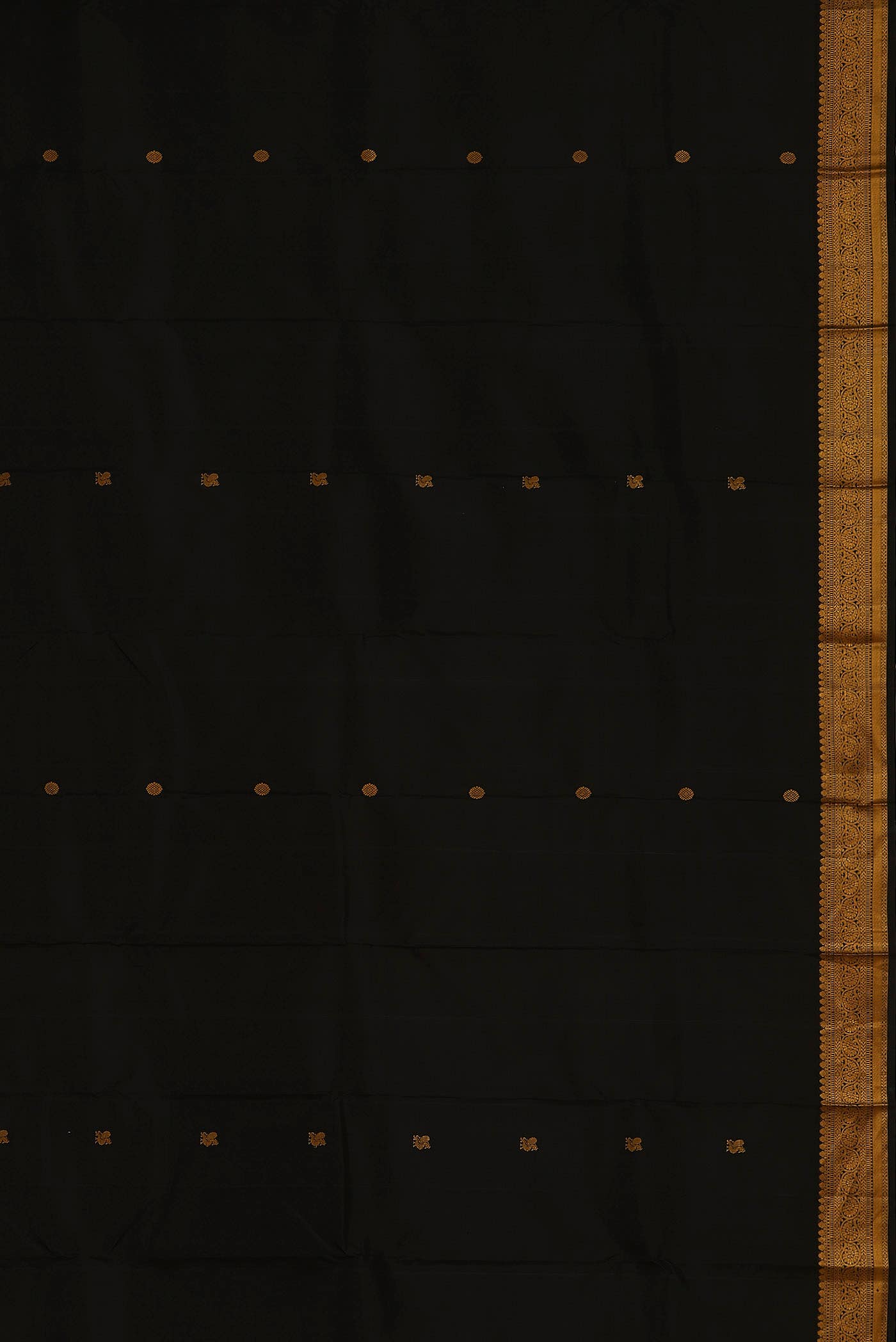 Black Kanchipuram Silk Saree