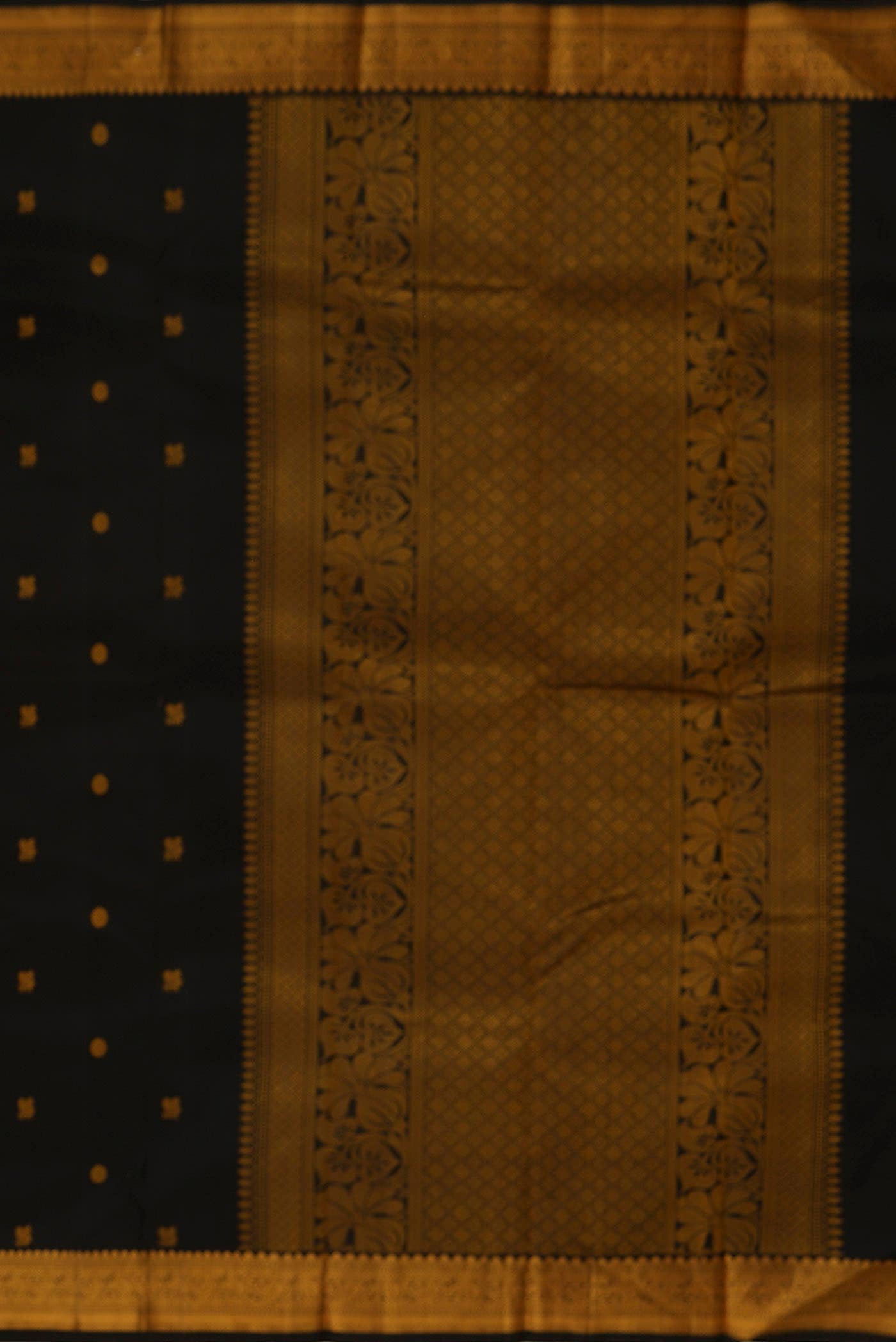 Black Kanchipuram Silk Saree