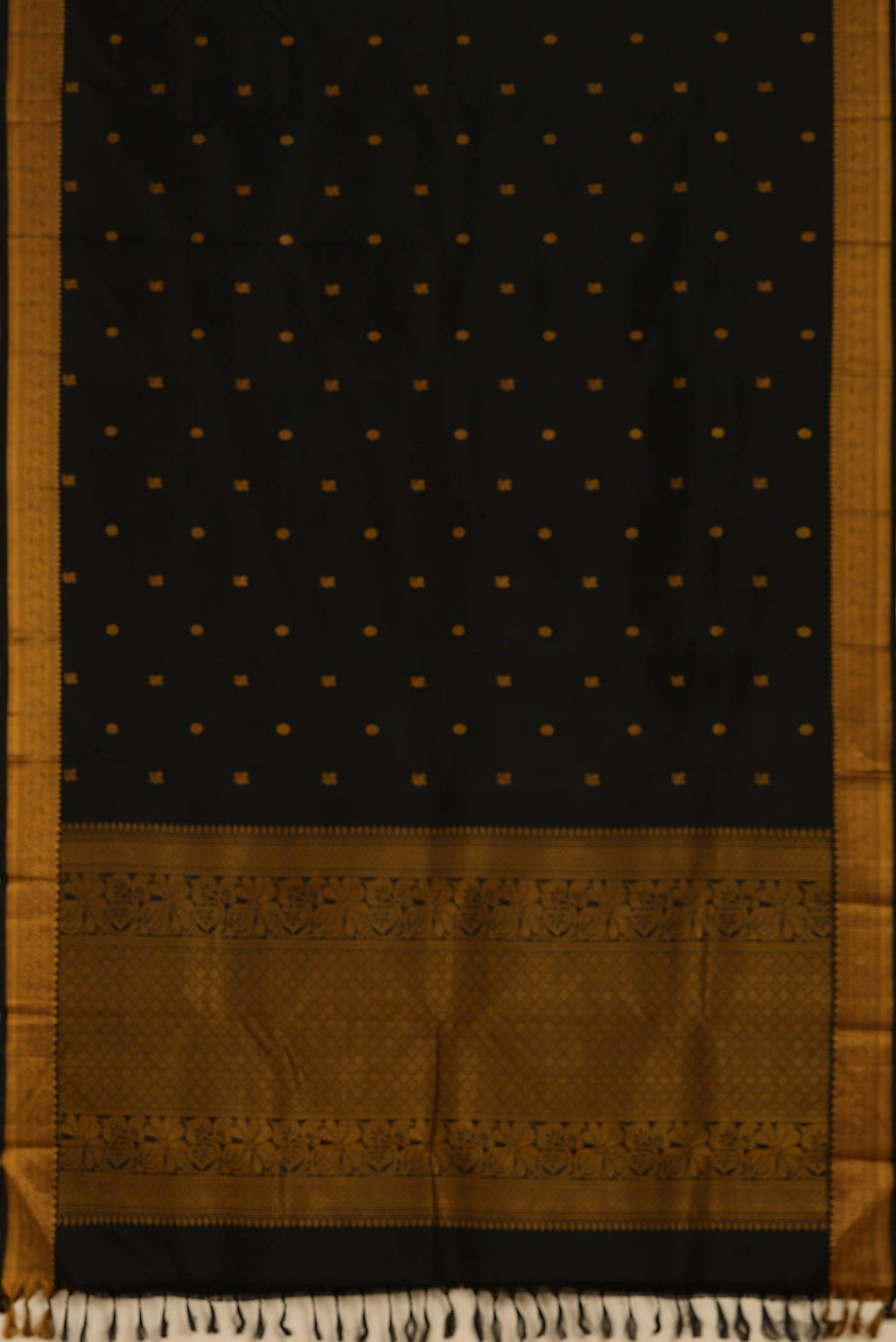 Black Kanchipuram Silk Saree