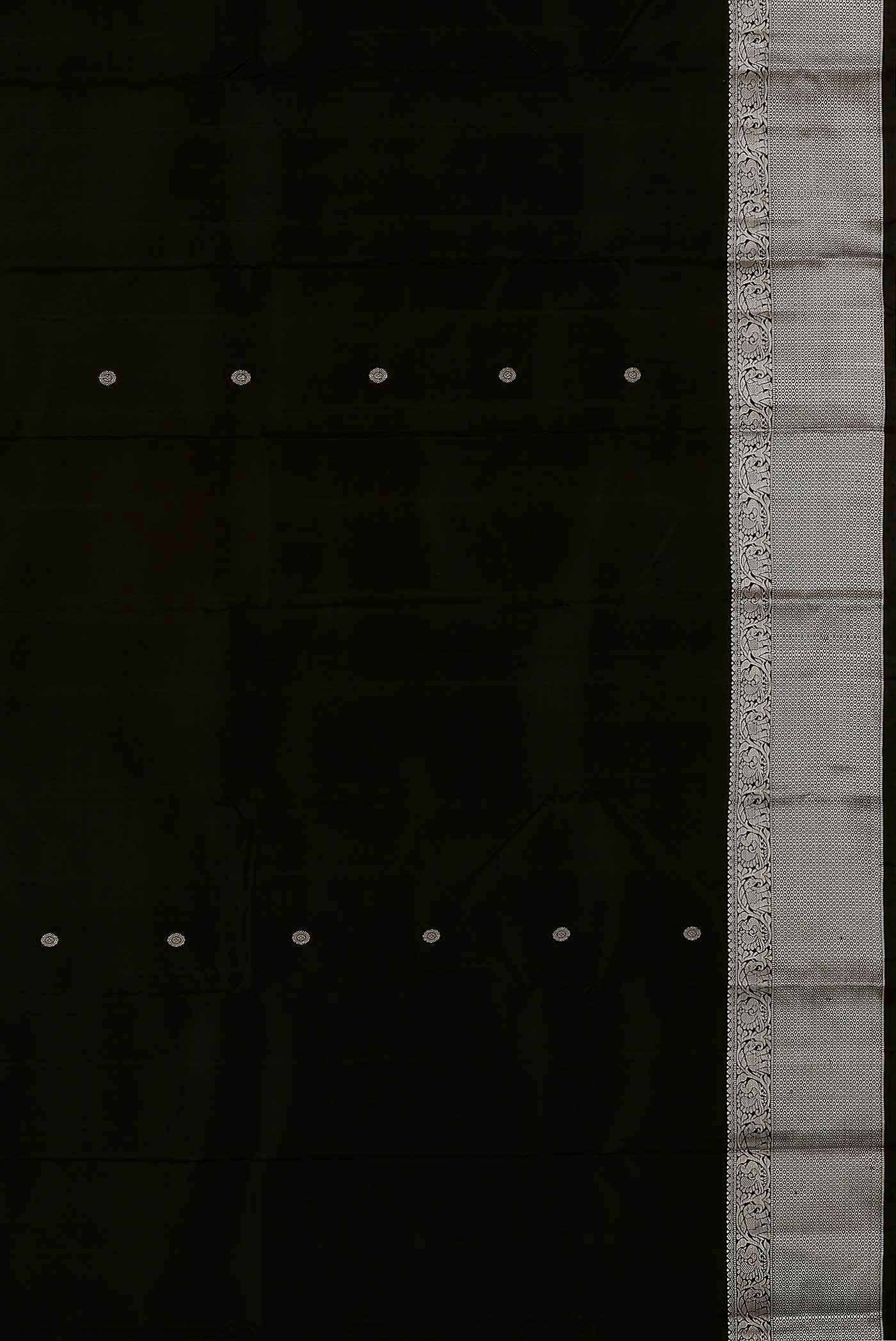 Black Kanchipuram Silk Saree