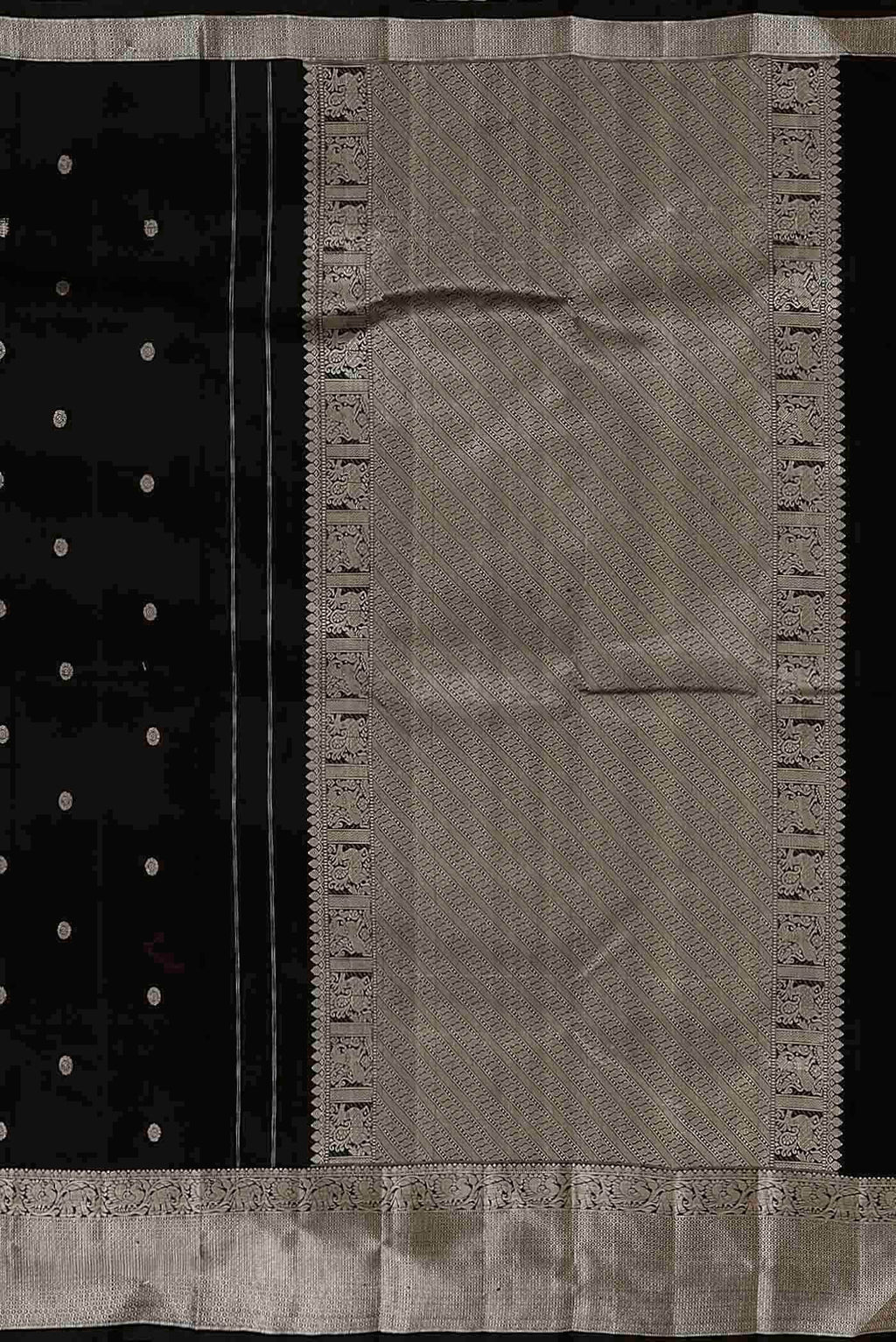 Black Kanchipuram Silk Saree