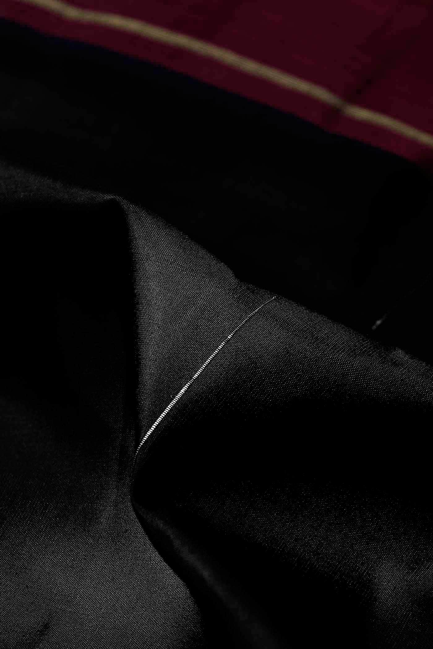 Black Kanchipuram Silk Saree