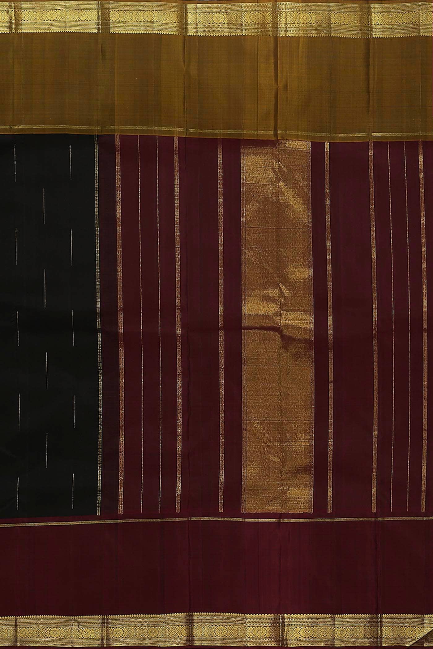 Black Kanchipuram Silk Saree
