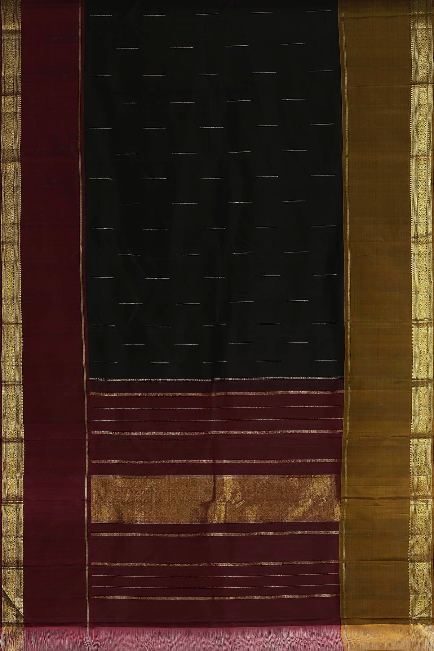 Black Kanchipuram Silk Saree