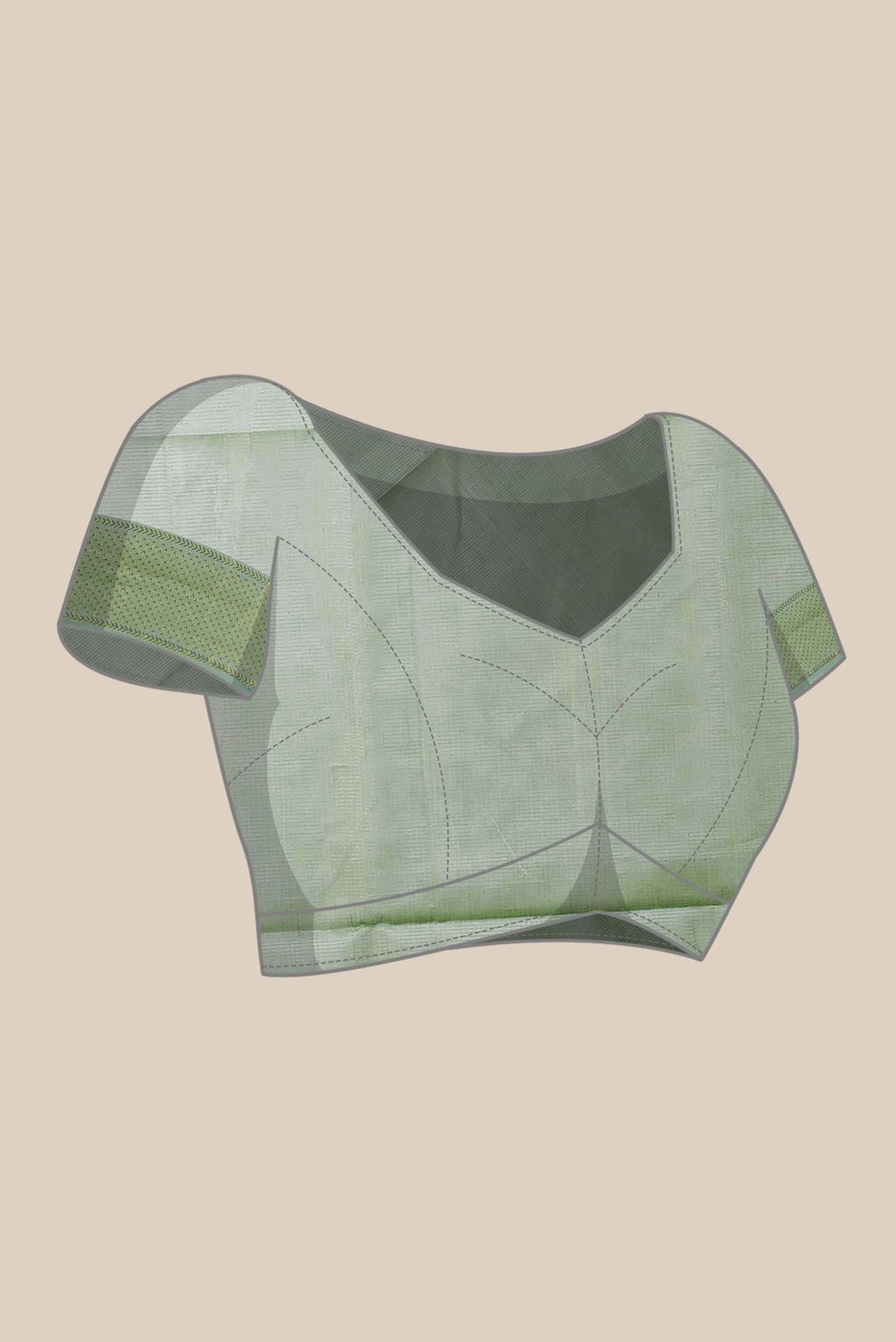 Green Maheshwari Silk Cotton Saree