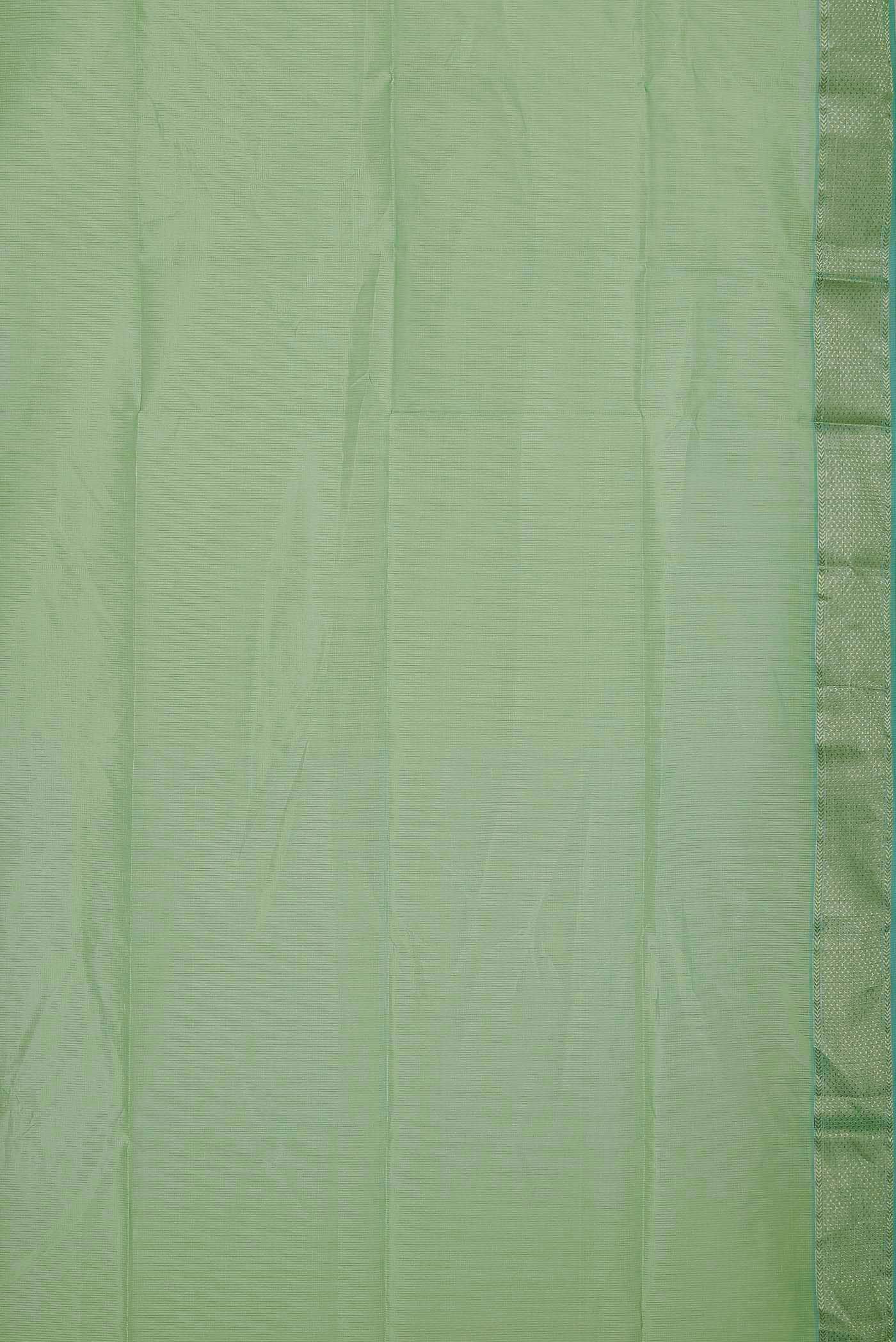 Green Maheshwari Silk Cotton Saree