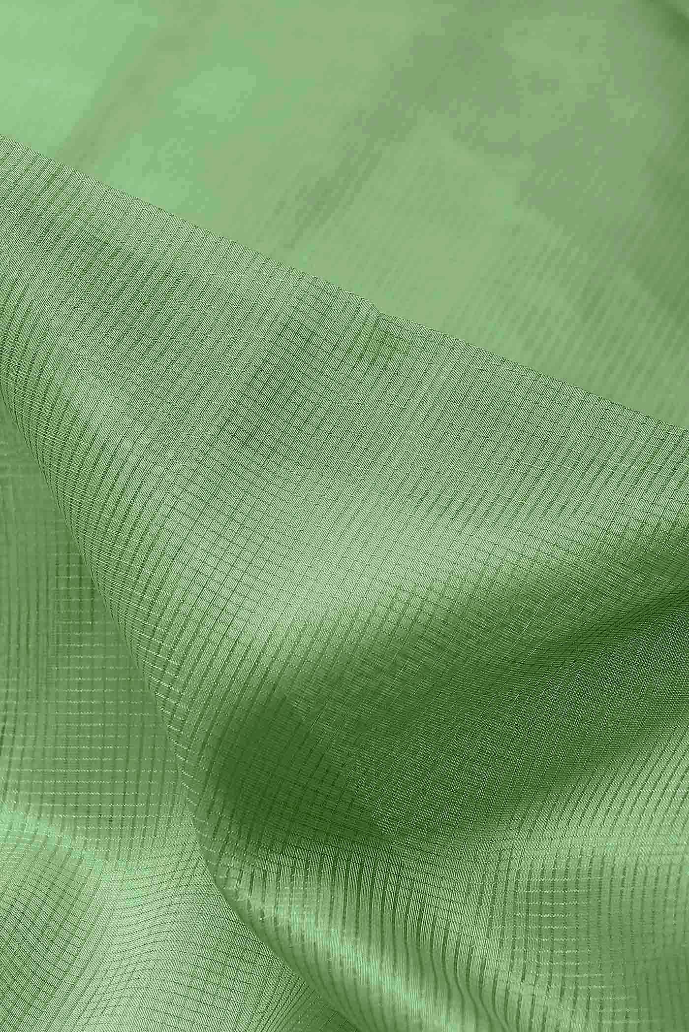 Green Maheshwari Silk Cotton Saree
