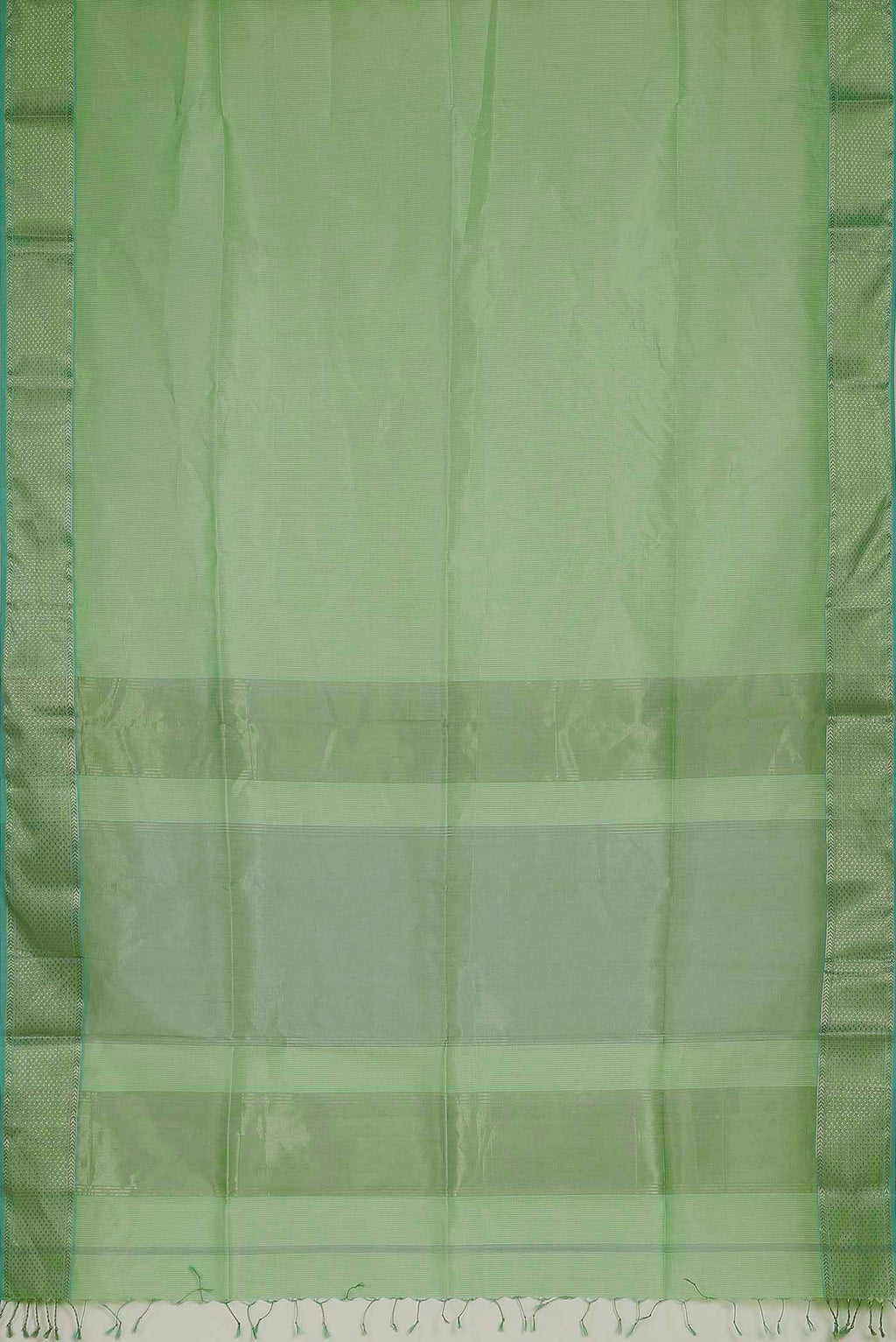 Green Maheshwari Silk Cotton Saree