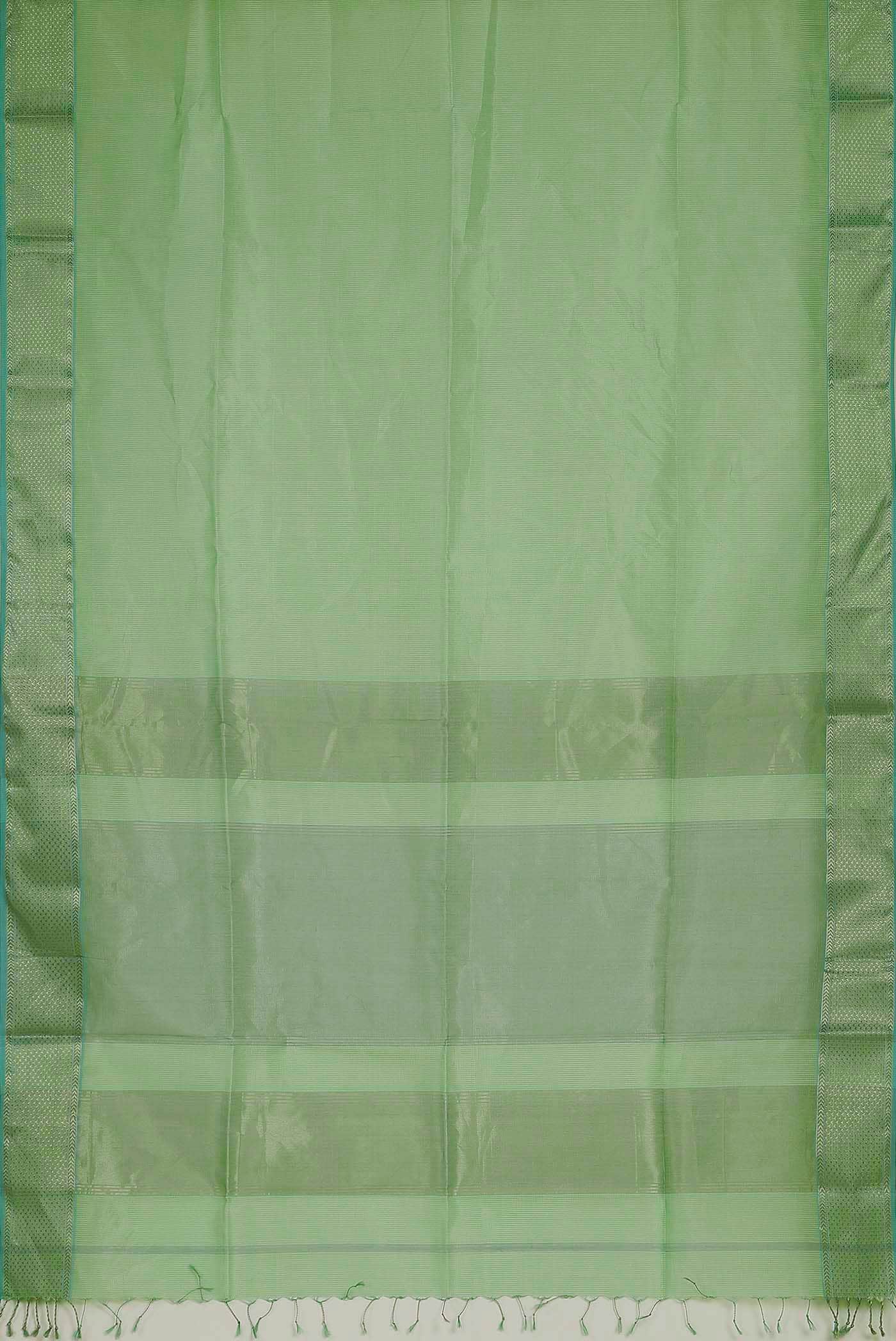 Green Maheshwari Silk Cotton Saree