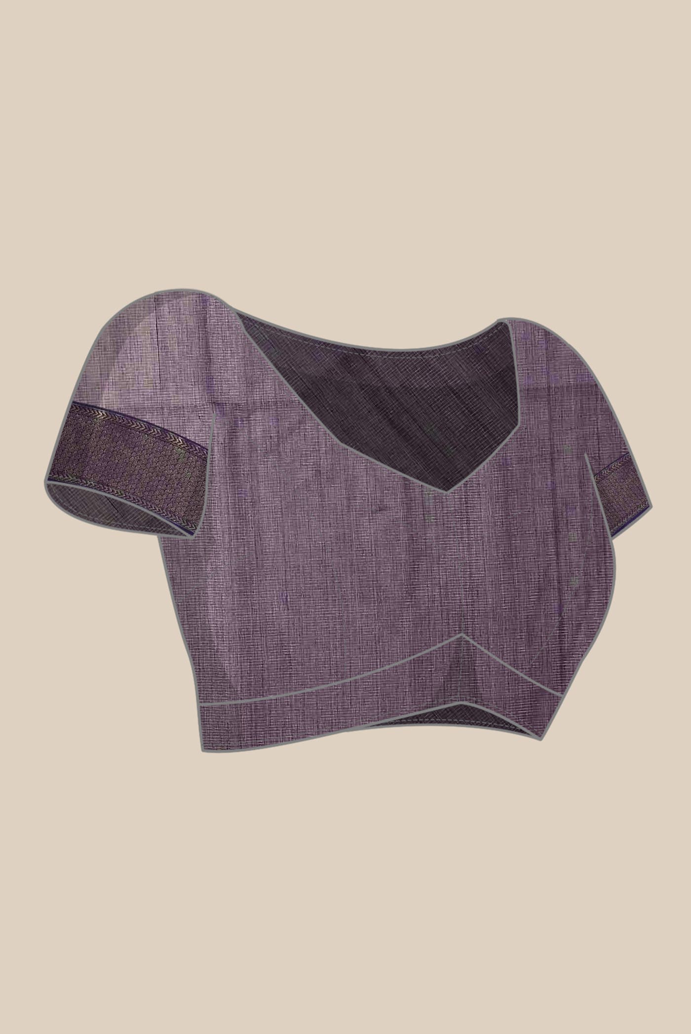 Purple Maheshwari Silk Cotton Saree