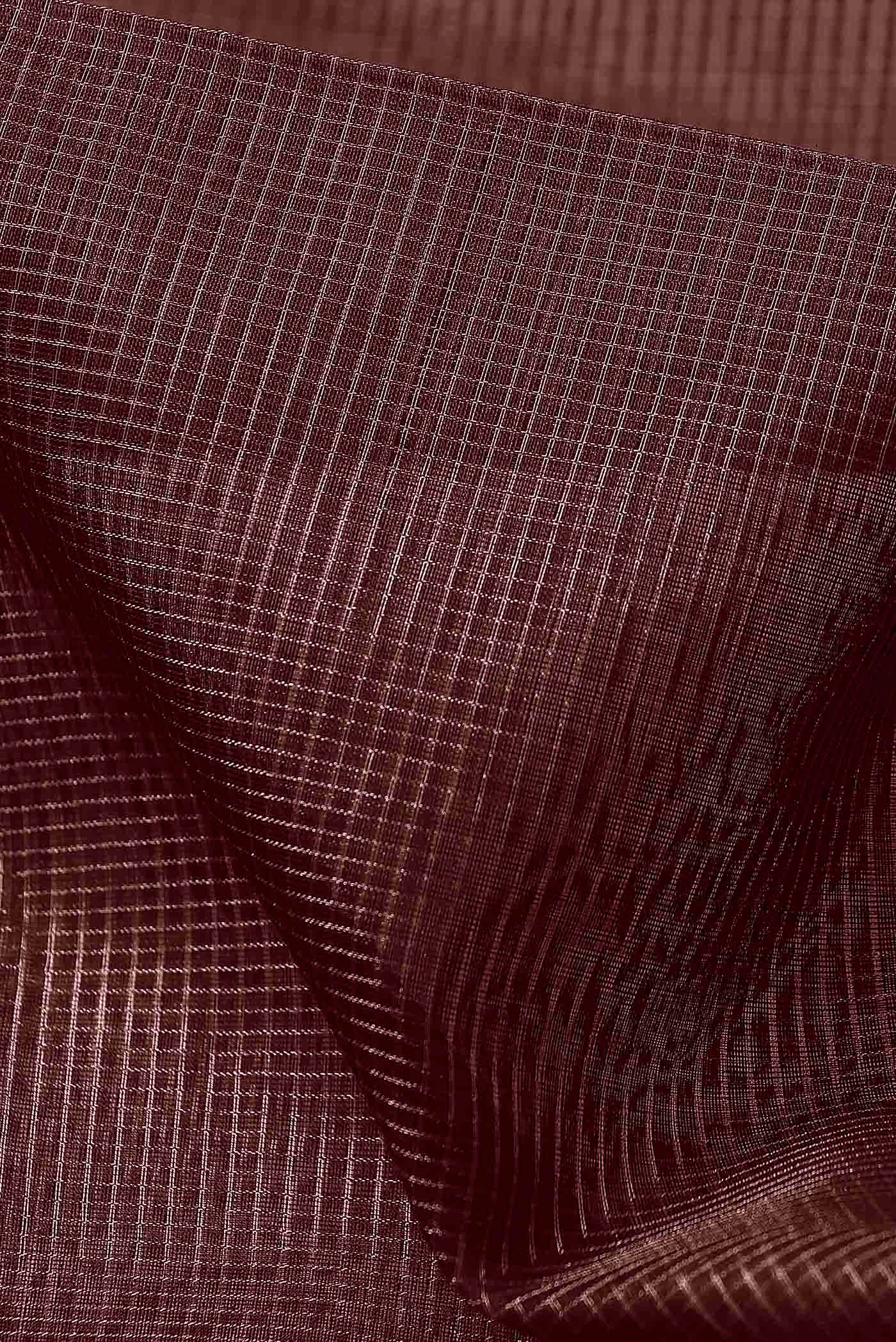 Purple Maheshwari Silk Cotton Saree
