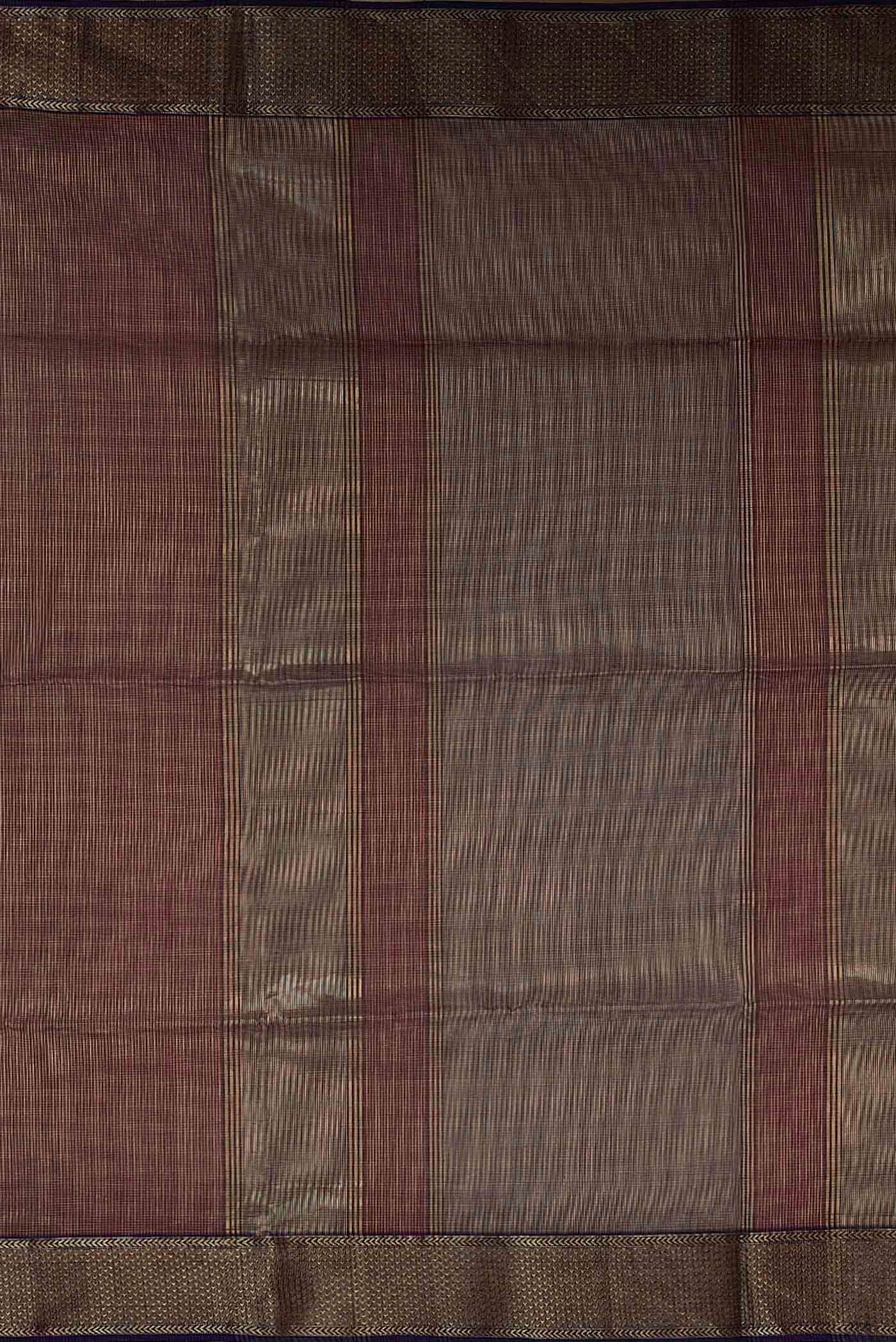 Purple Maheshwari Silk Cotton Saree