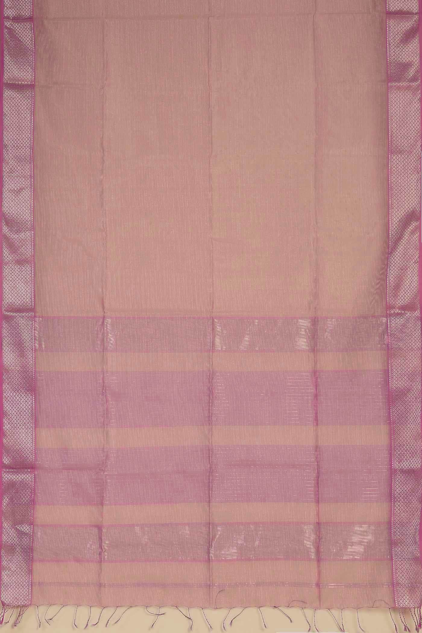 Pink Maheshwari Silk Cotton Saree