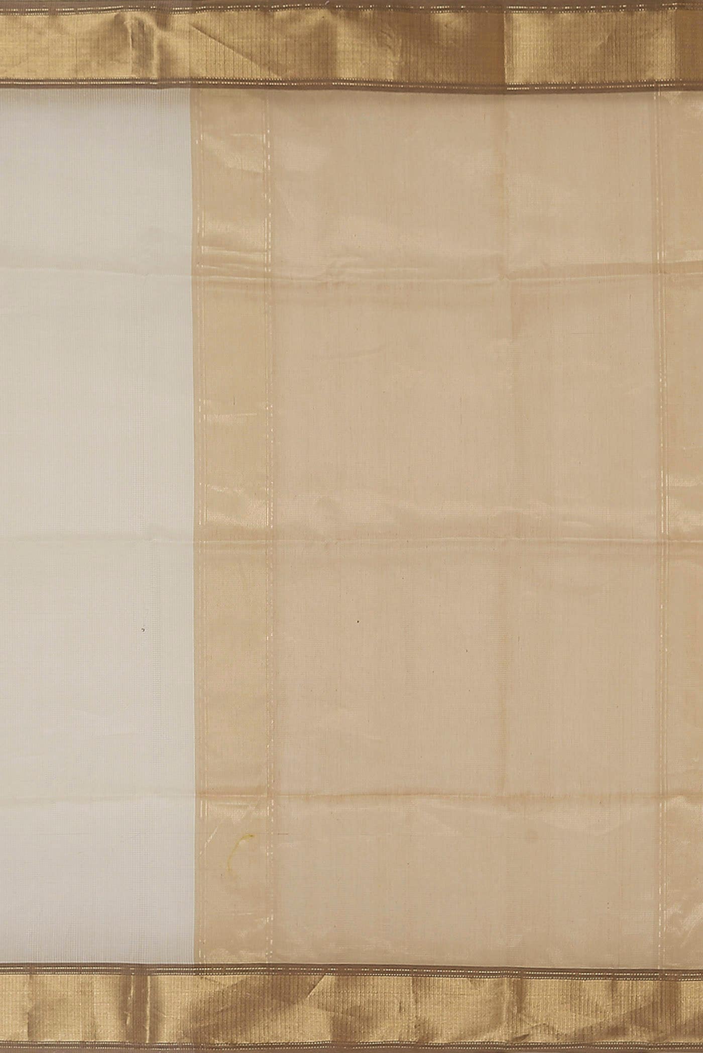 Cream Maheshwari Silk Cotton Saree