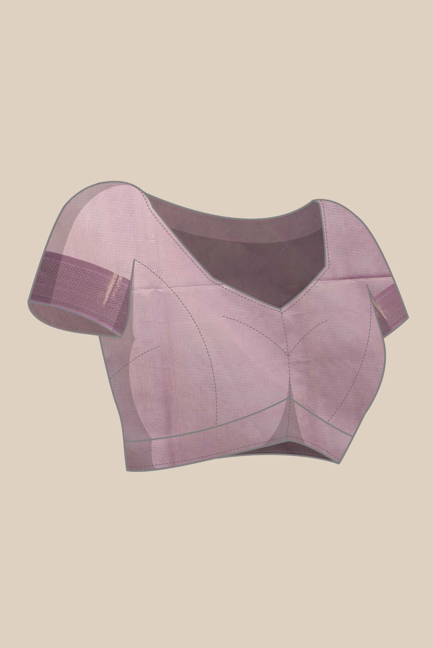 Lavender Maheshwari Silk Cotton Saree