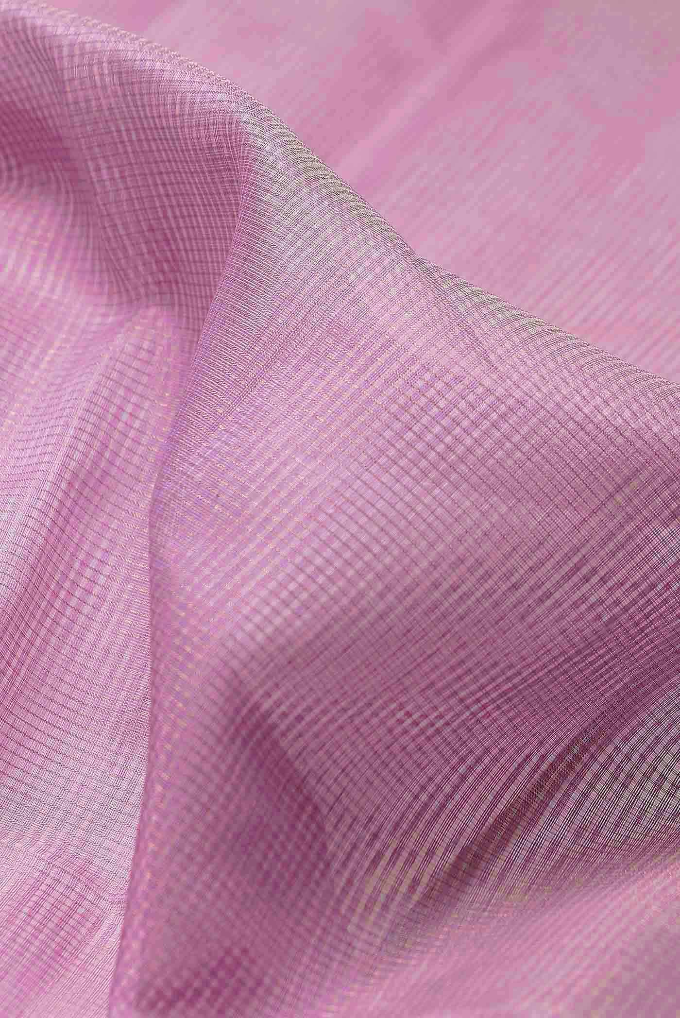 Lavender Maheshwari Silk Cotton Saree