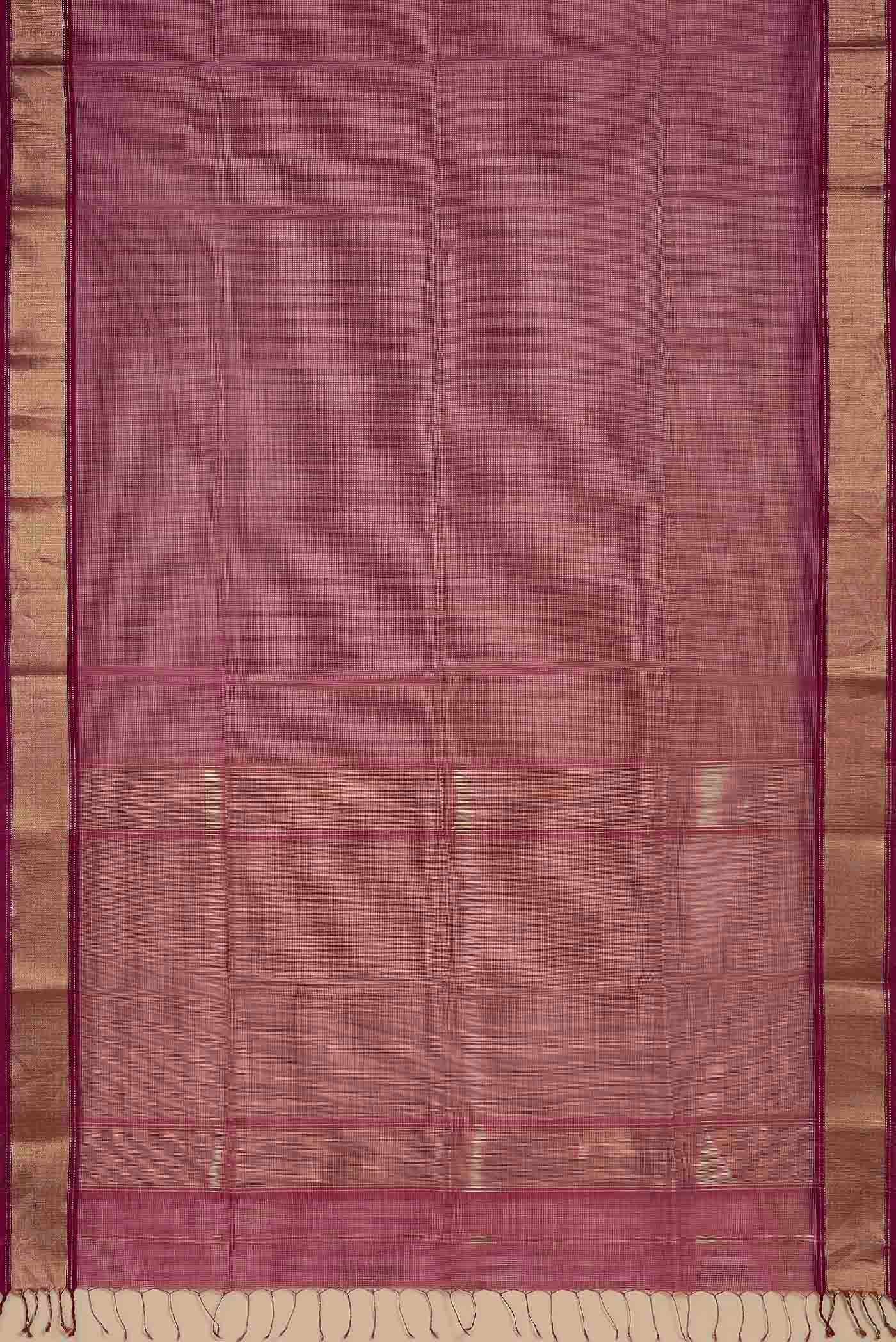 Pink Maheshwari Silk Cotton Saree
