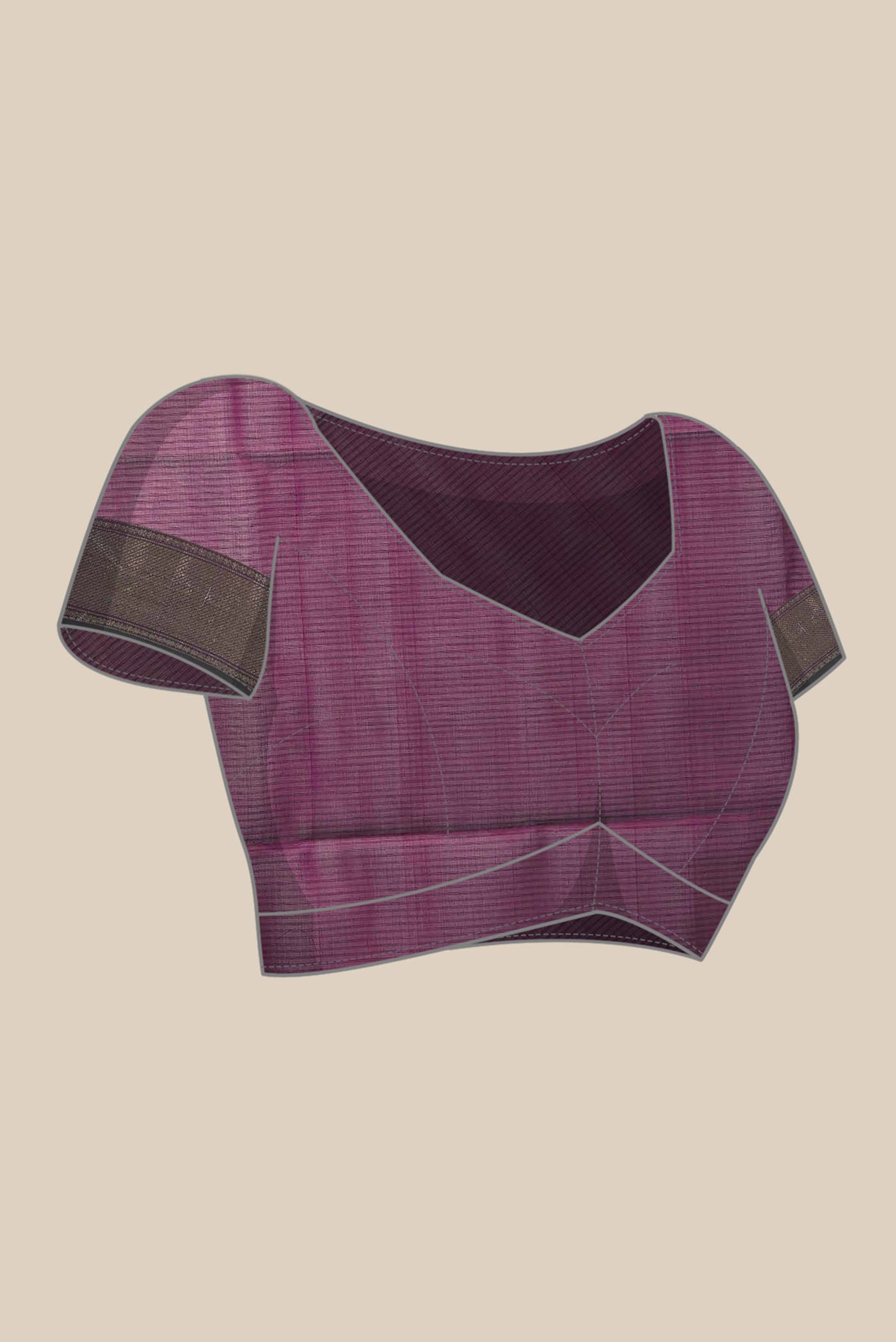 Purple Maheshwari Silk Cotton Saree