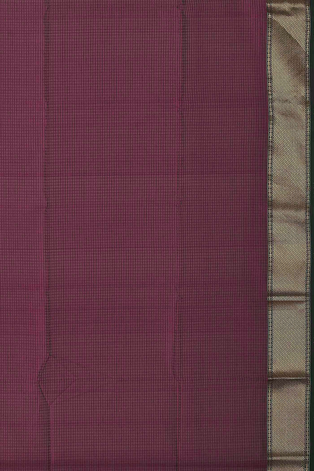 Purple Maheshwari Silk Cotton Saree