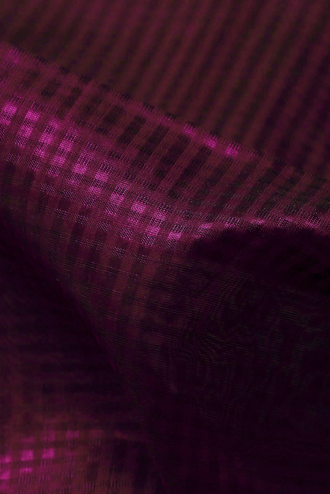 Purple Maheshwari Silk Cotton Saree