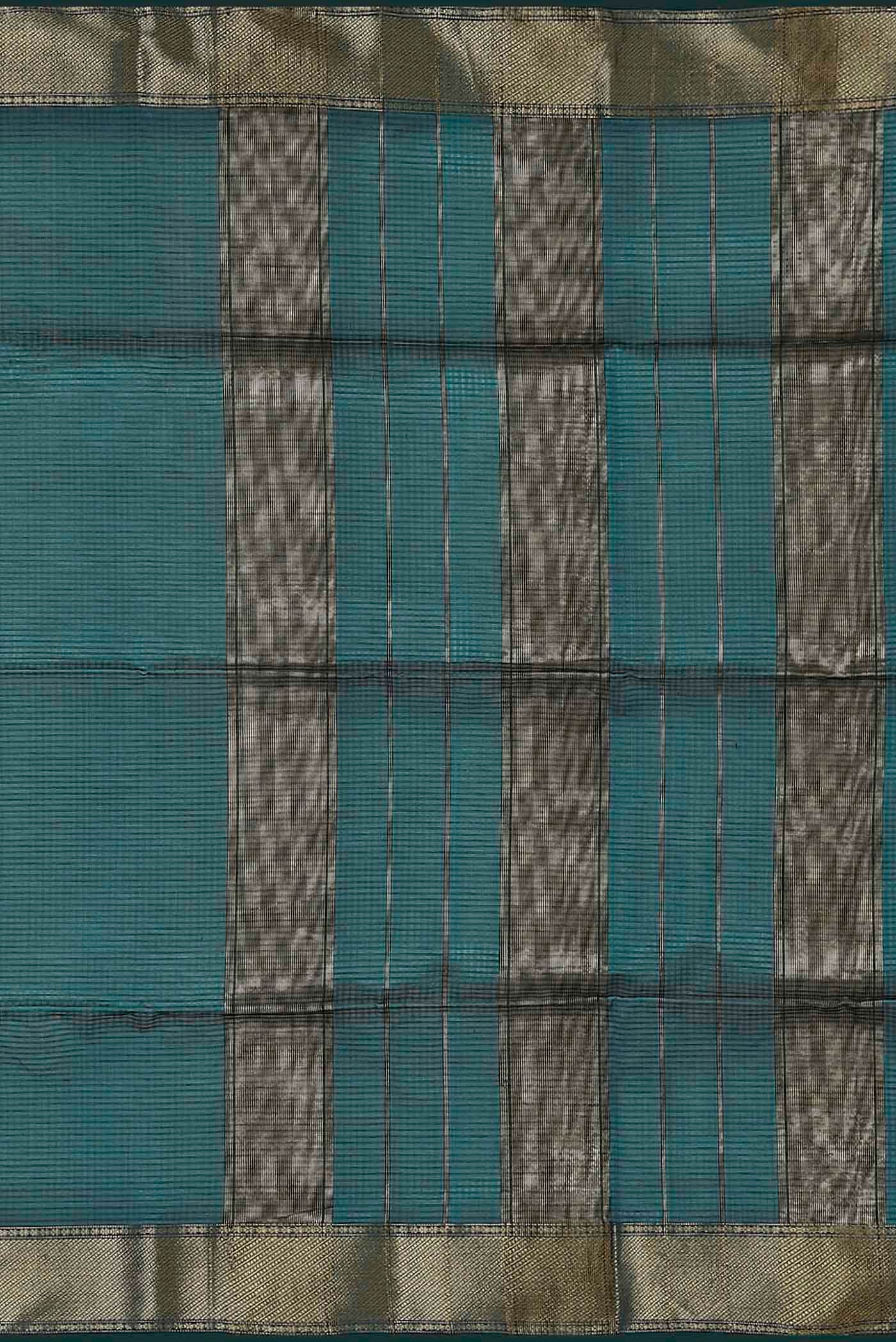 Blue Maheshwari Silk Cotton Saree