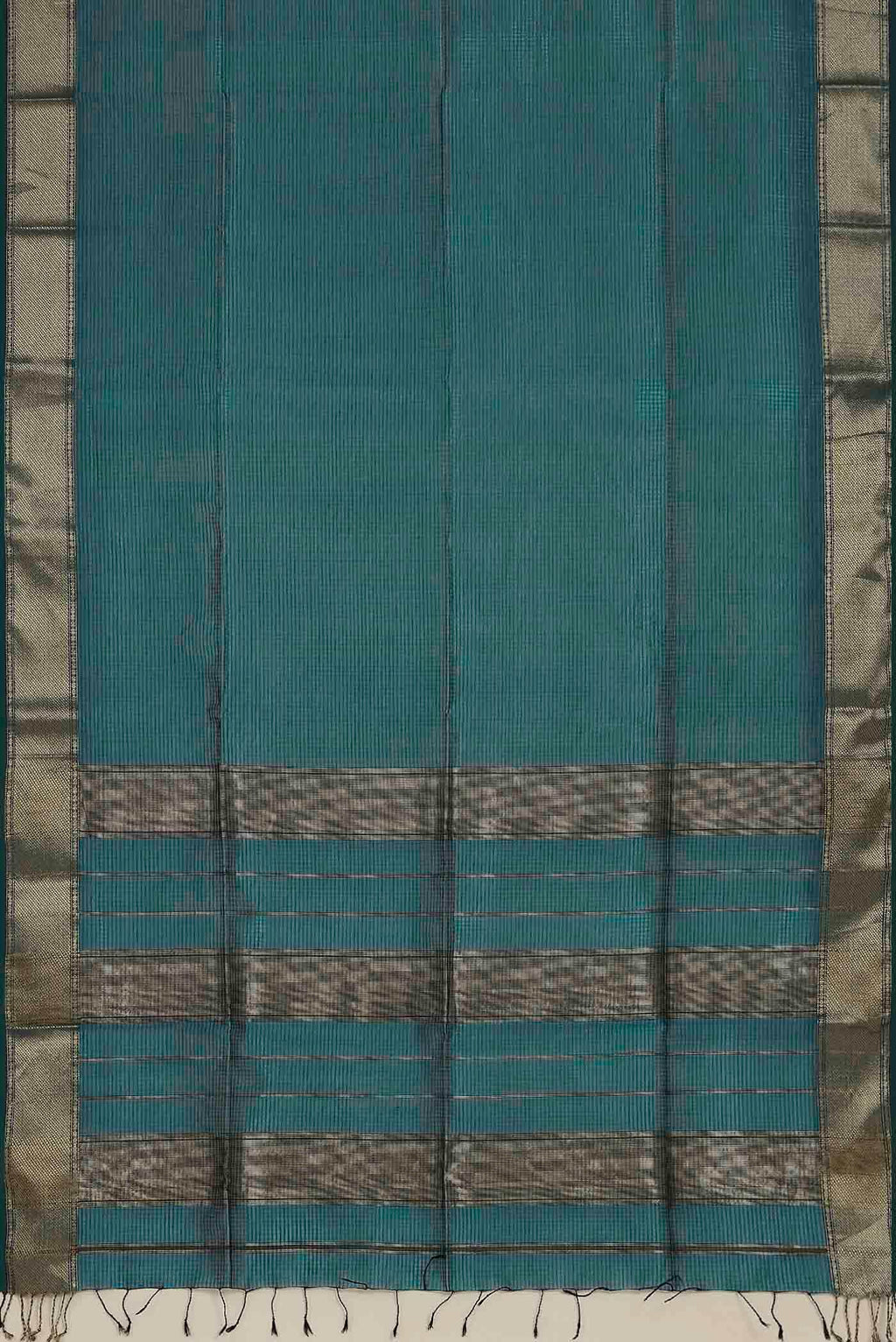 Blue Maheshwari Silk Cotton Saree