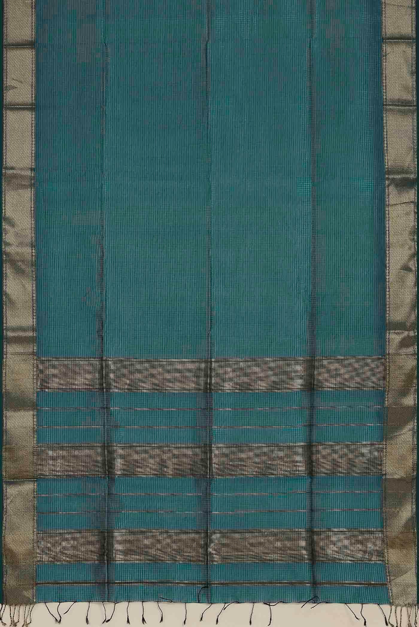 Blue Maheshwari Silk Cotton Saree