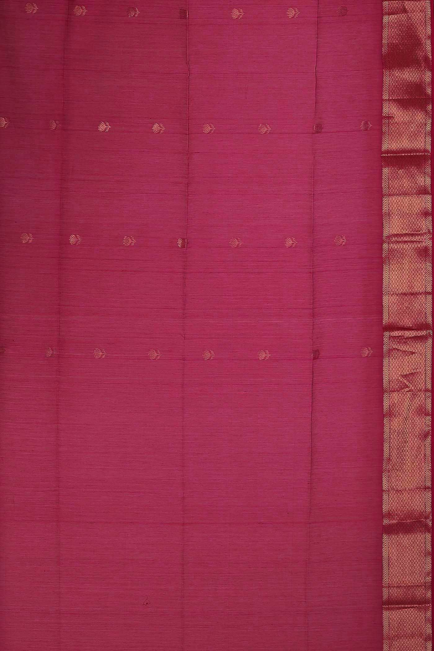 Pink Maheshwari Silk Cotton Saree