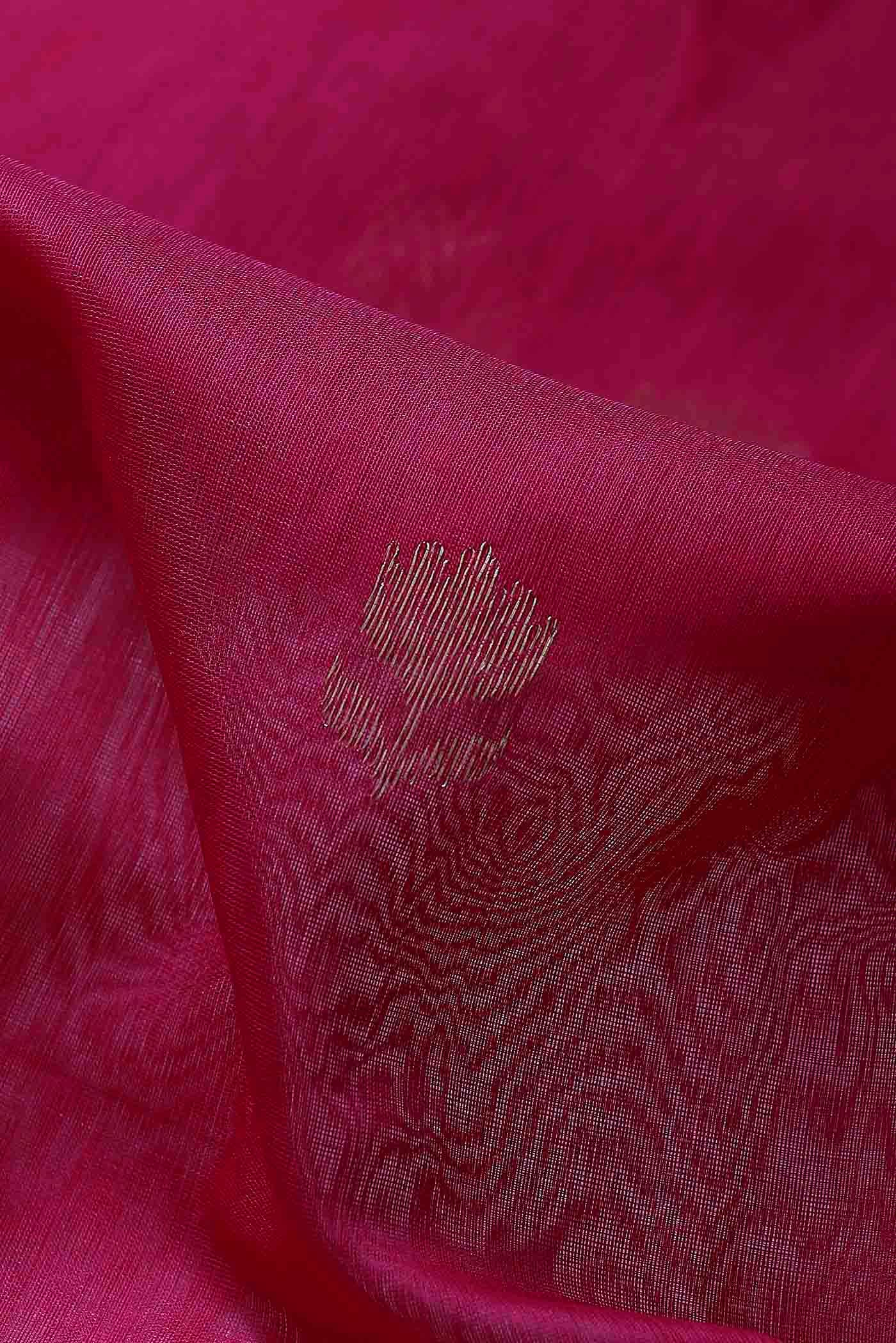 Pink Maheshwari Silk Cotton Saree