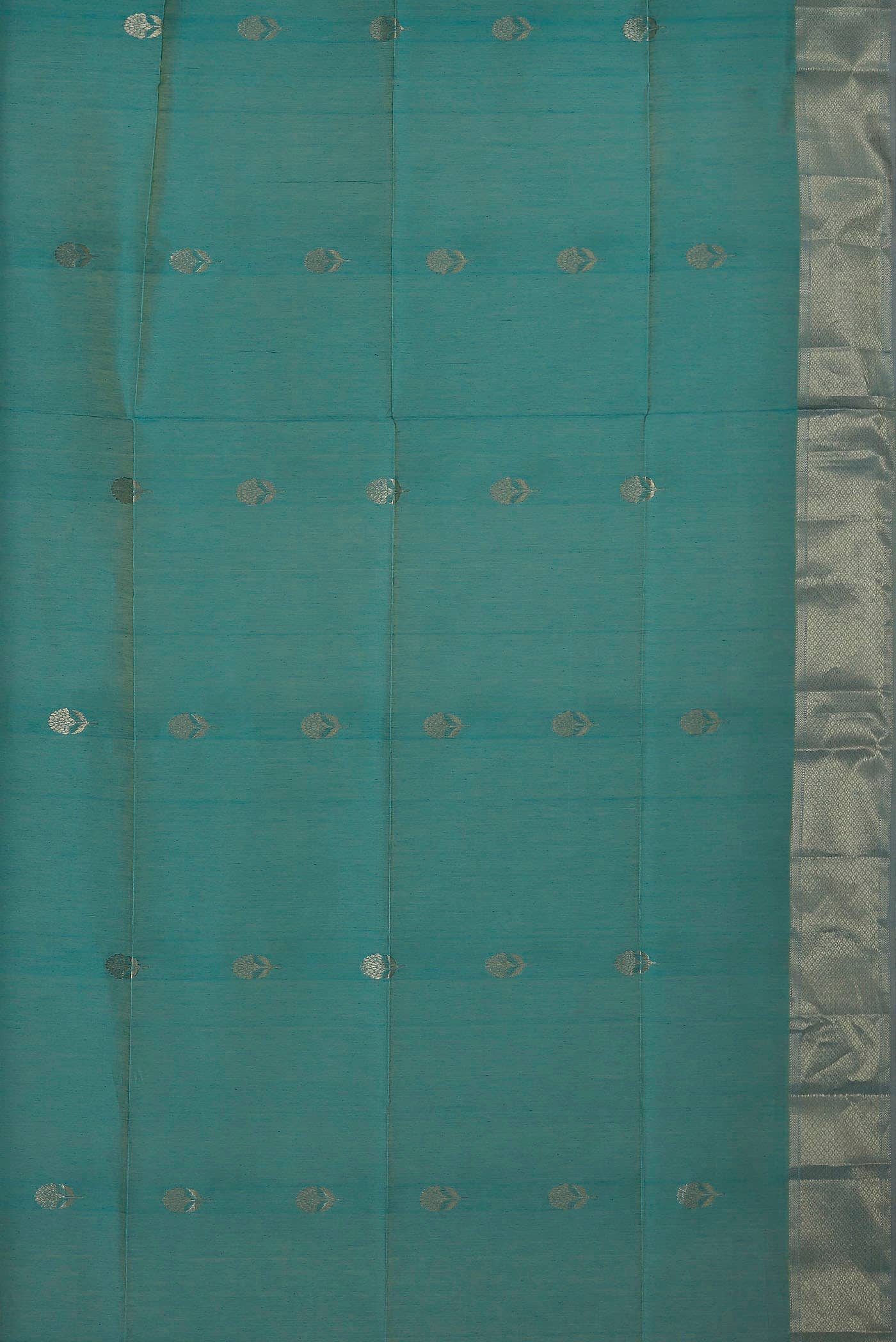 Blue Maheshwari Silk Cotton Saree