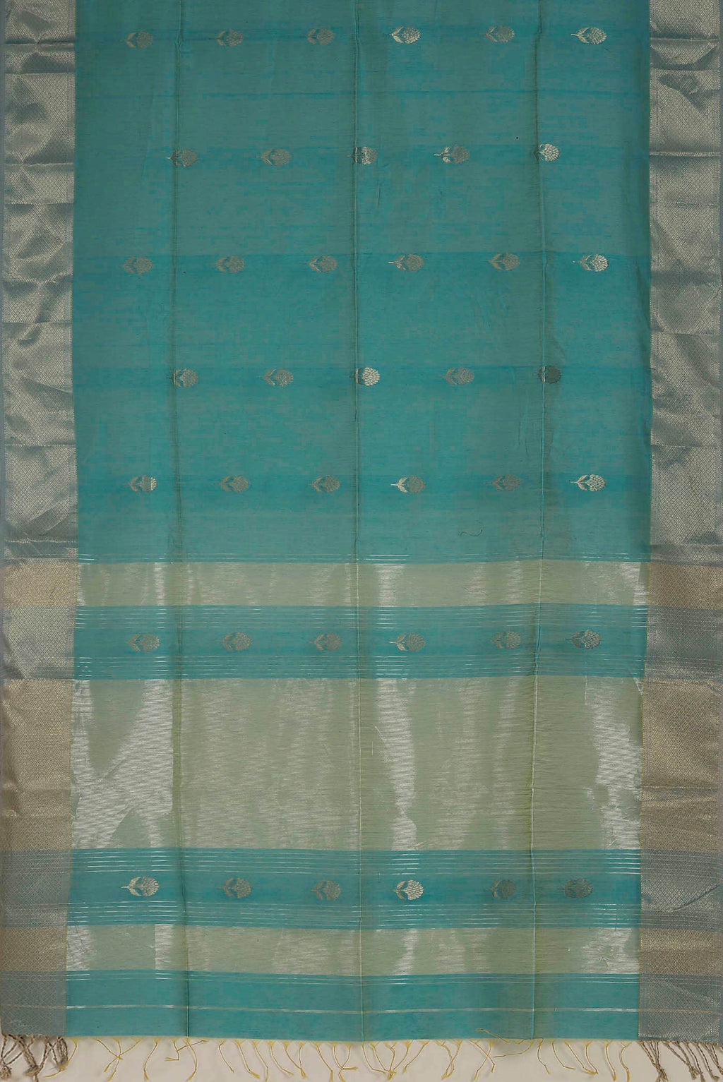 Blue Maheshwari Silk Cotton Saree