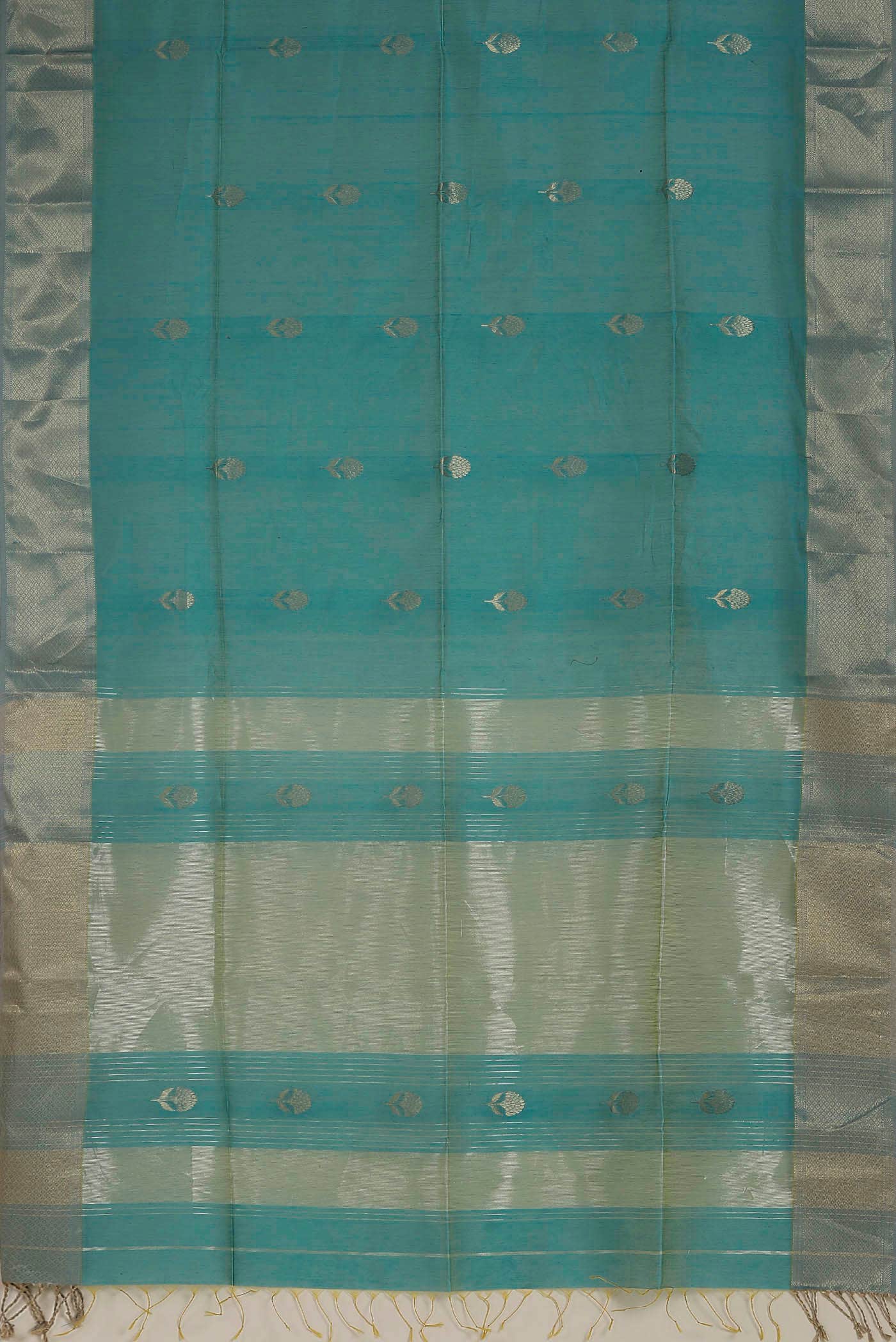 Blue Maheshwari Silk Cotton Saree