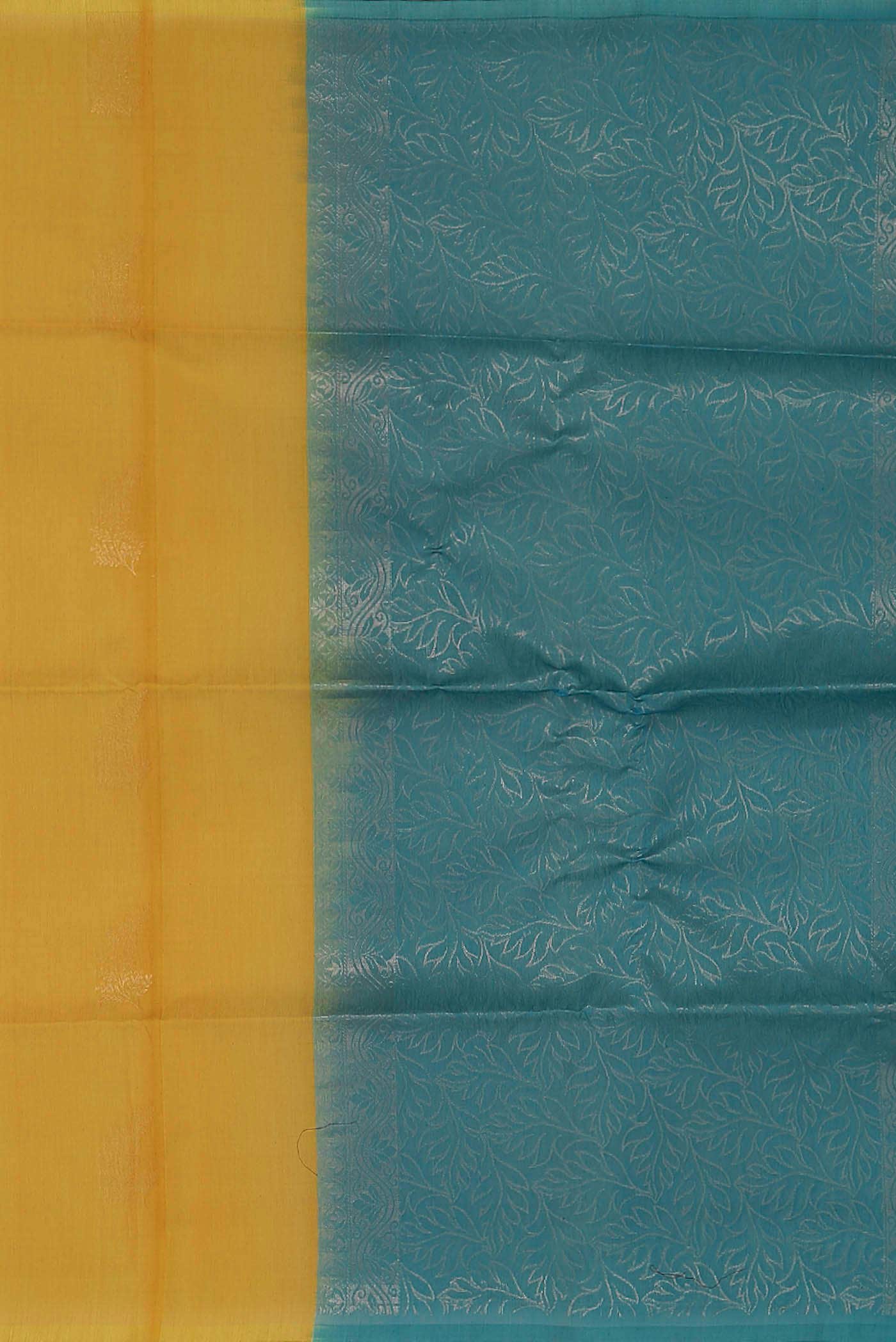 Yellow Silk Cotton Saree