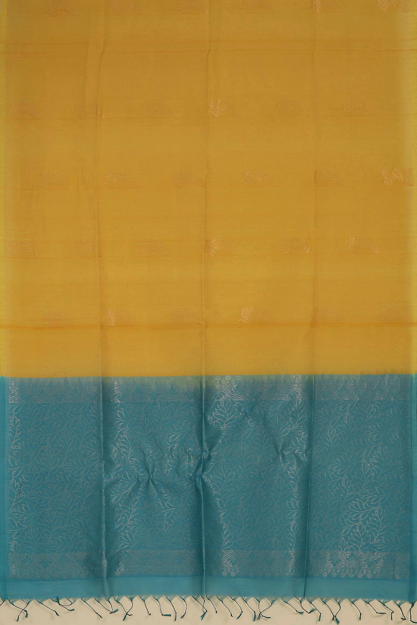 Yellow Silk Cotton Saree