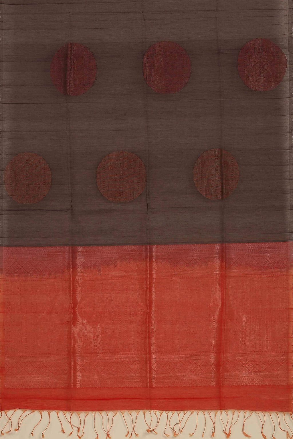 Brown Silk Cotton Saree