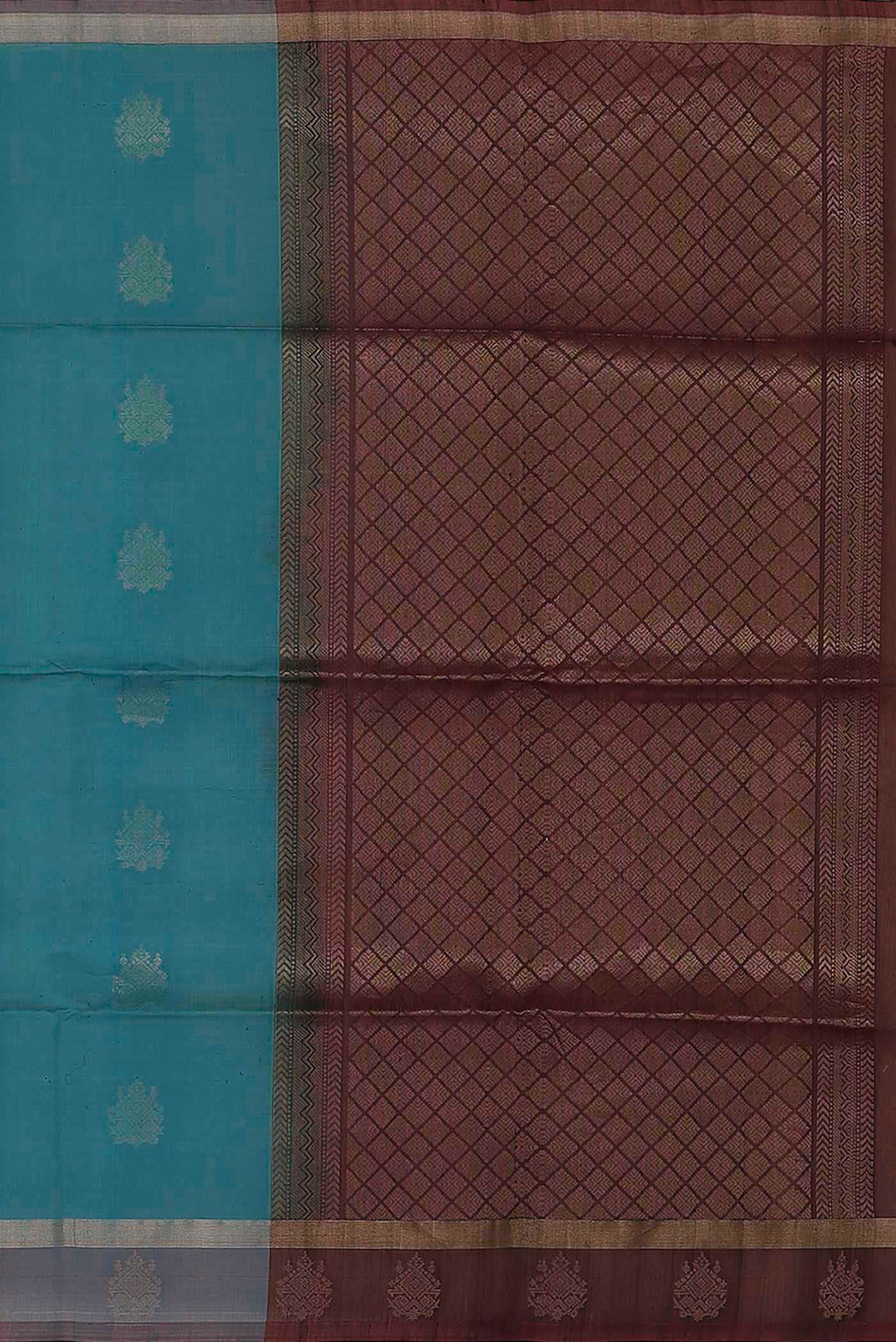 Blue Silk Cotton Saree