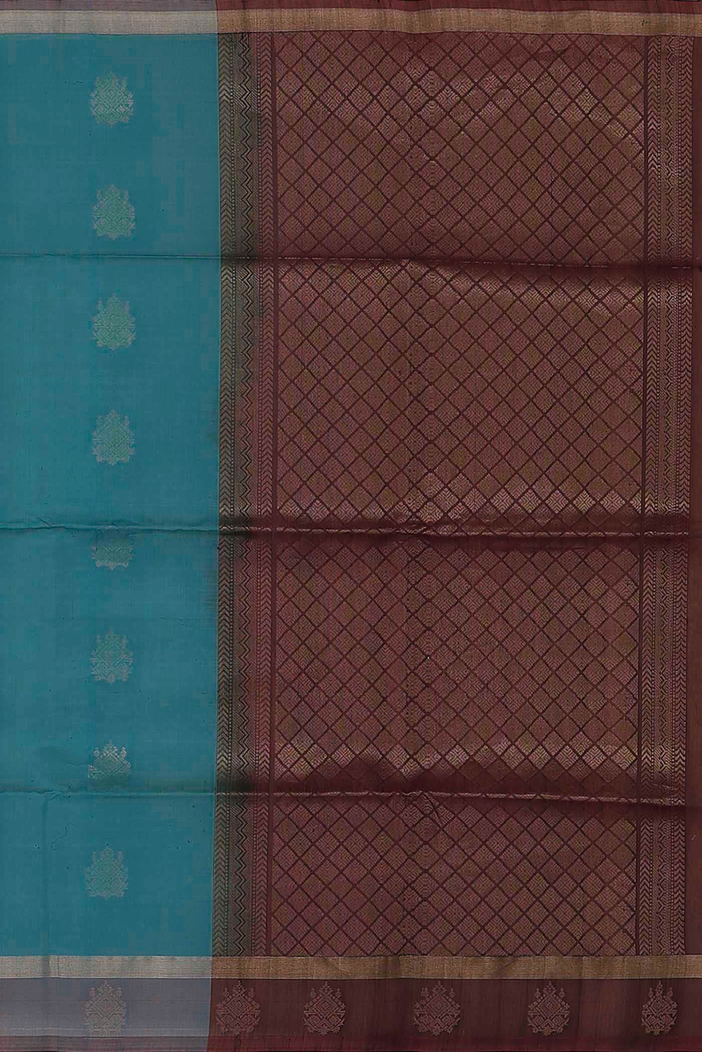 Blue Silk Cotton Saree