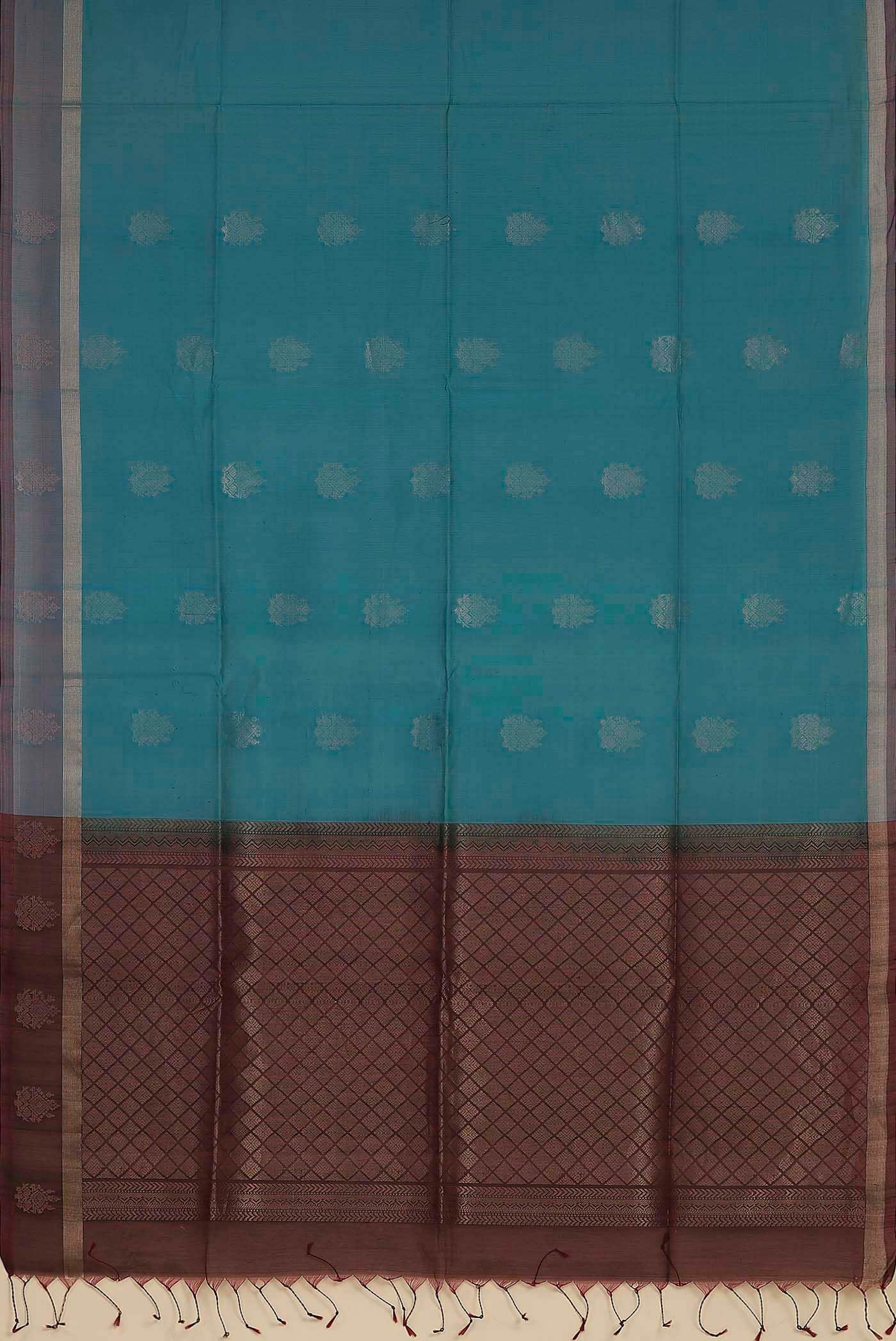 Blue Silk Cotton Saree