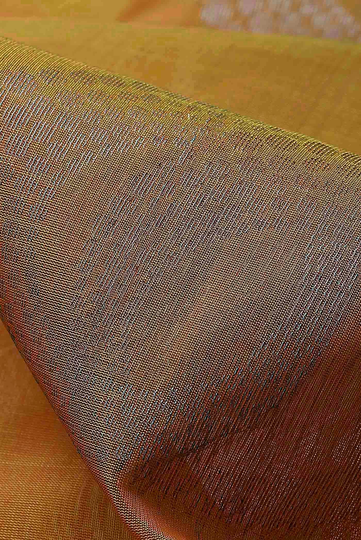 Mustard Silk Cotton Saree
