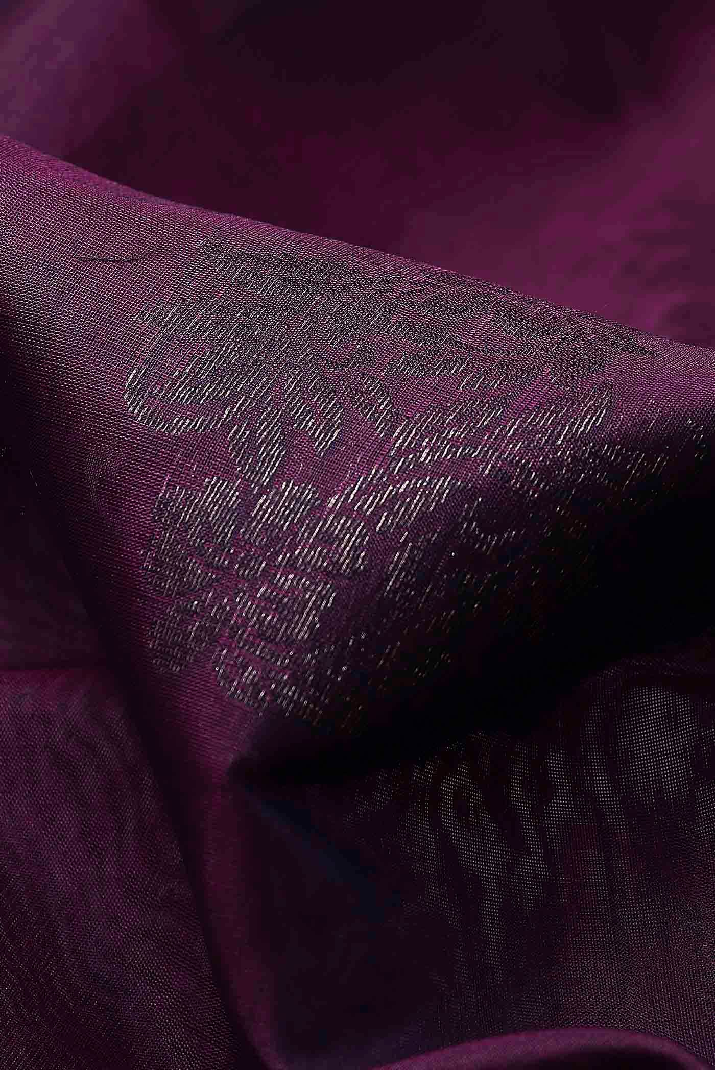 Purple Silk Cotton Saree