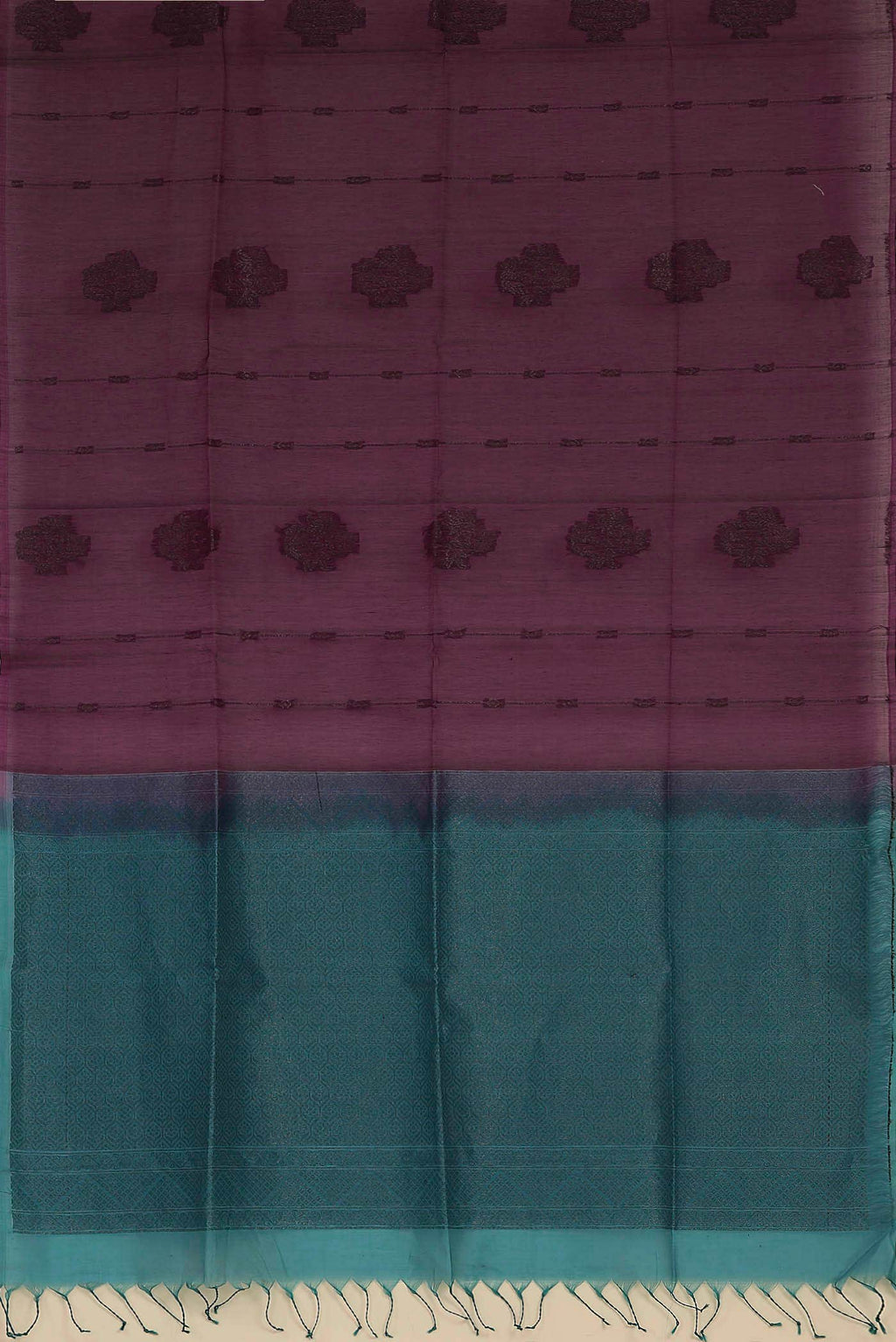 Purple Silk Cotton Saree