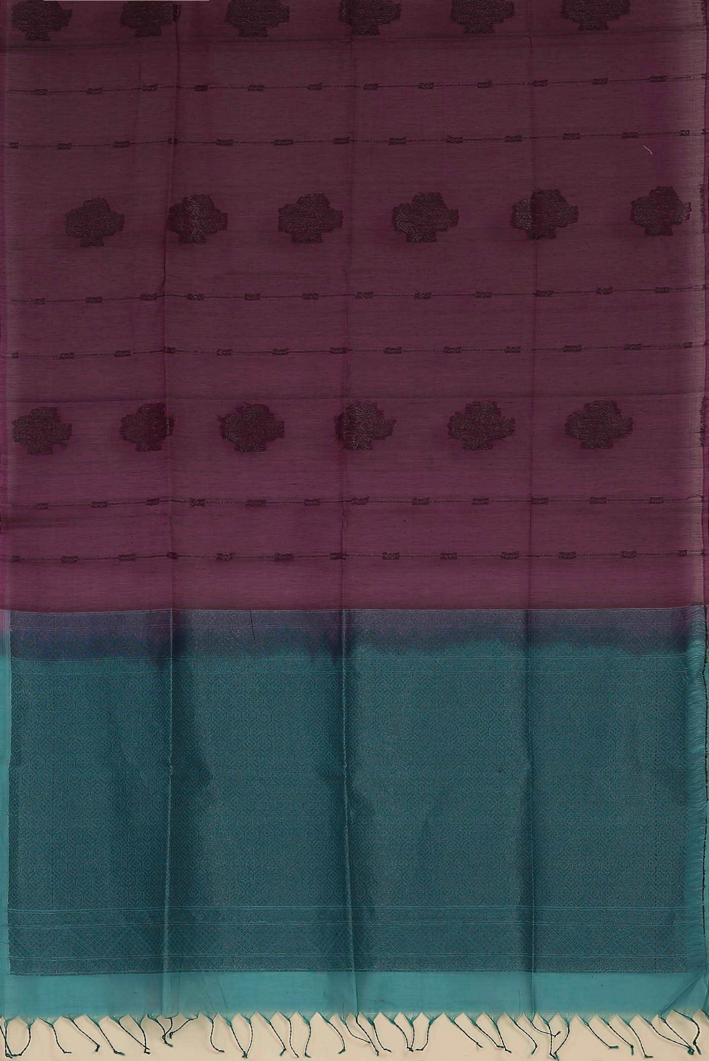 Purple Silk Cotton Saree