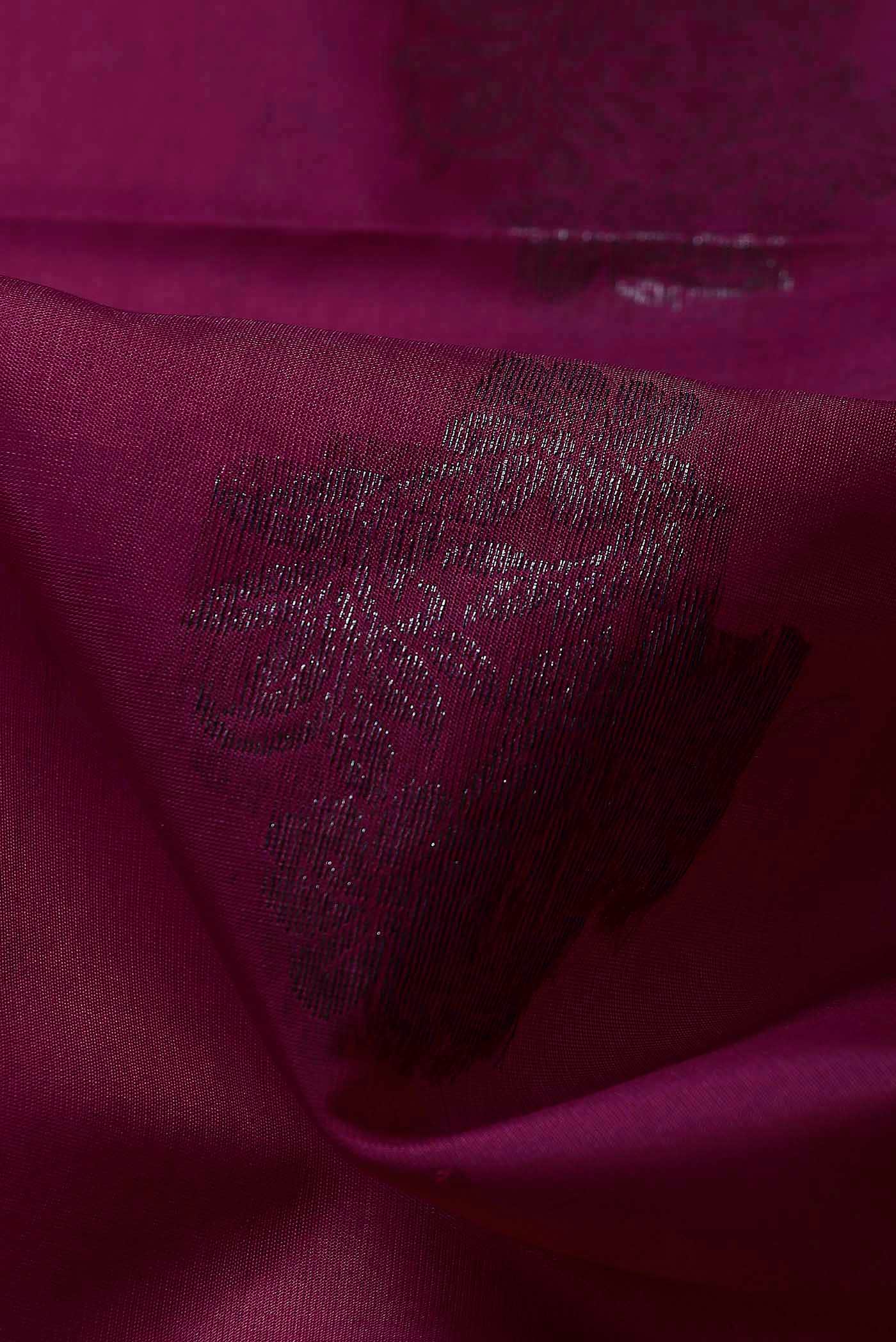 Magenta Silk Cotton Saree