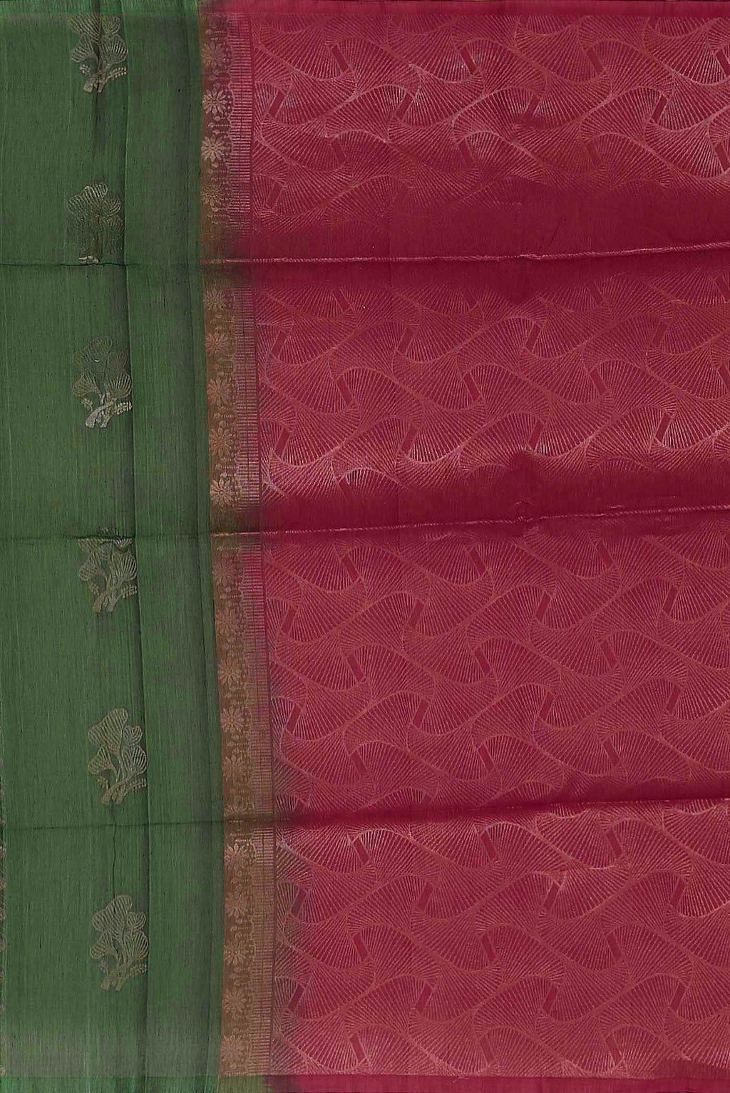 Green Silk Cotton Saree