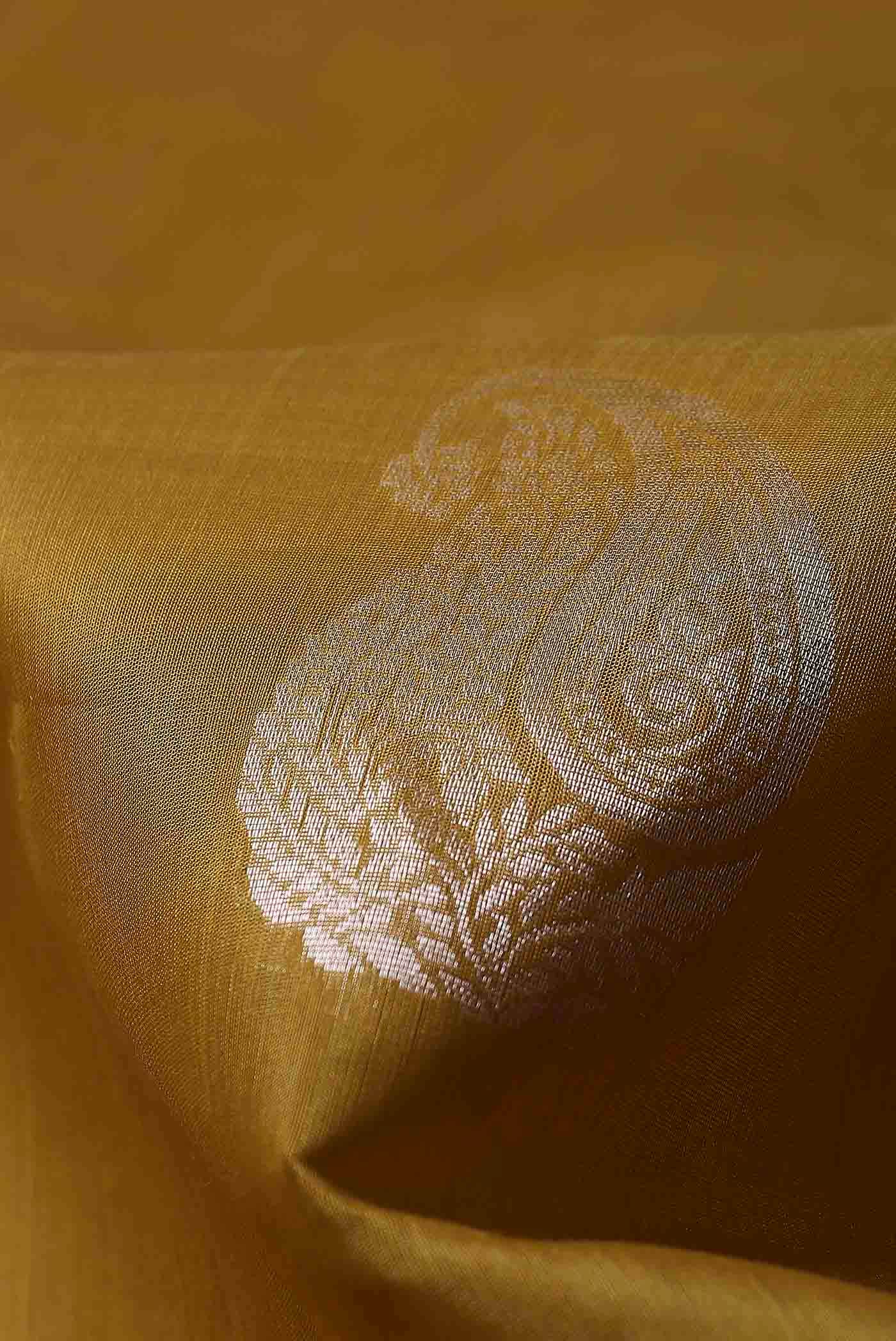 Mustard Silk Cotton Saree