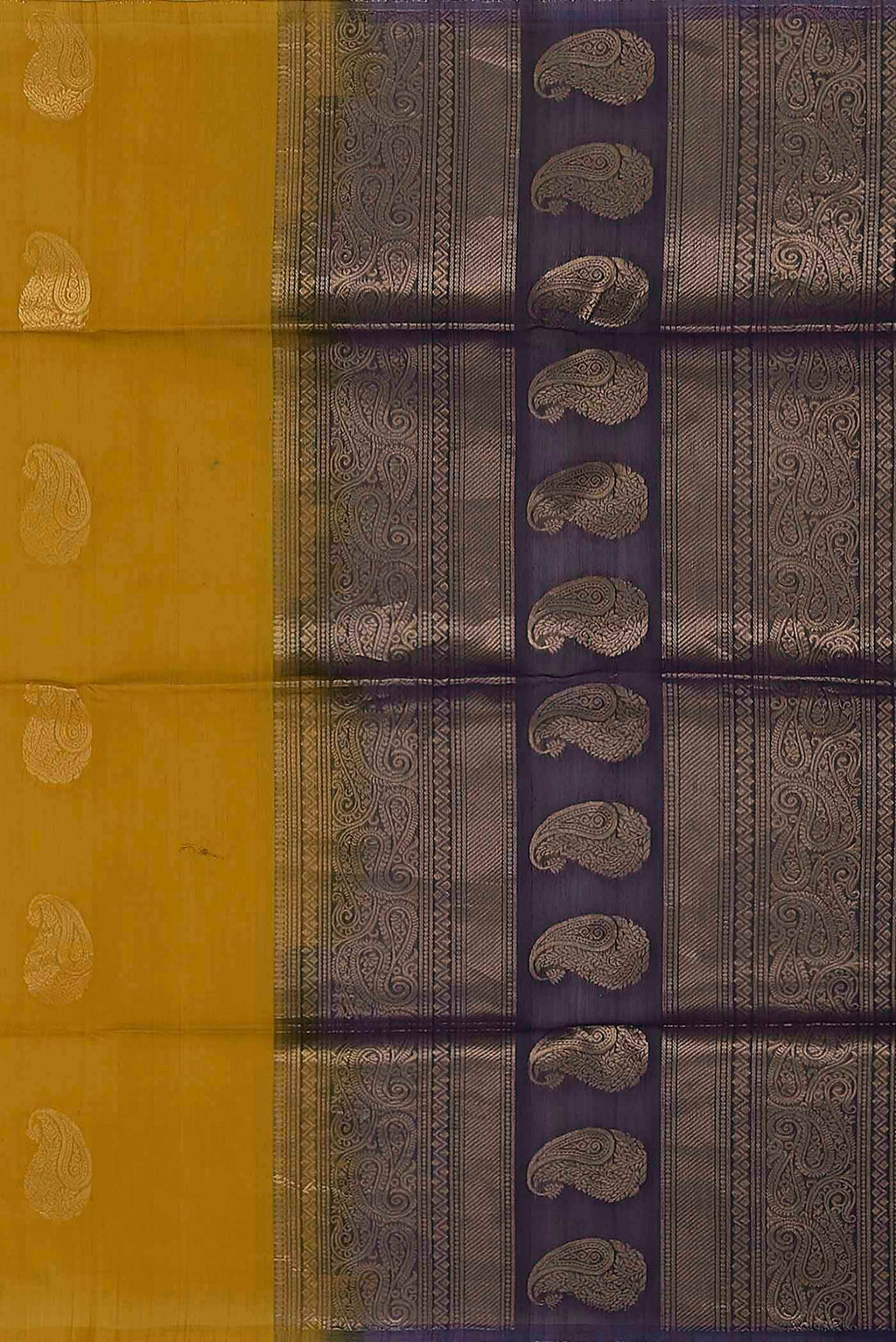 Mustard Silk Cotton Saree