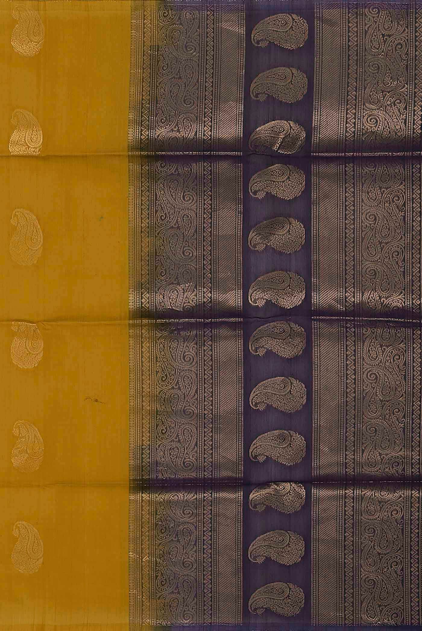 Mustard Silk Cotton Saree