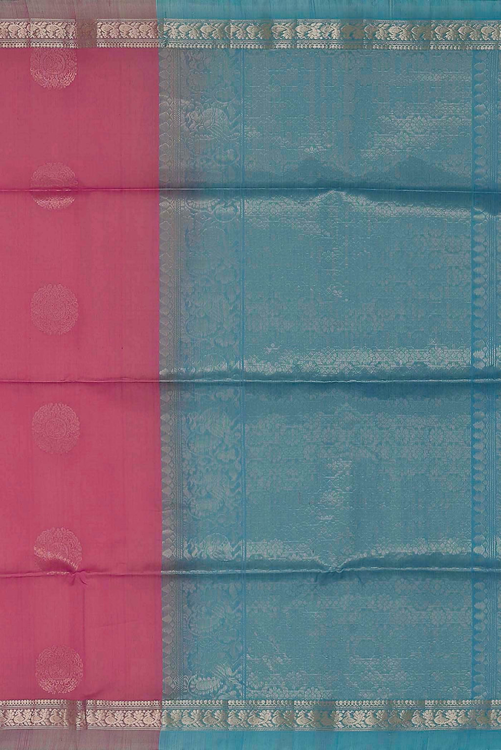 Pink Silk Cotton Saree