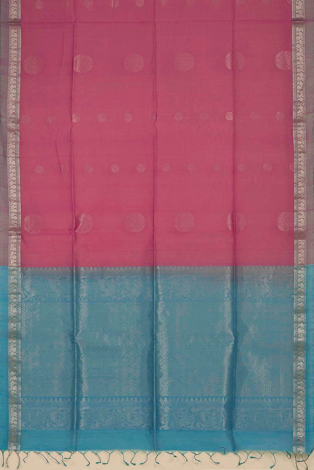 Pink Silk Cotton Saree